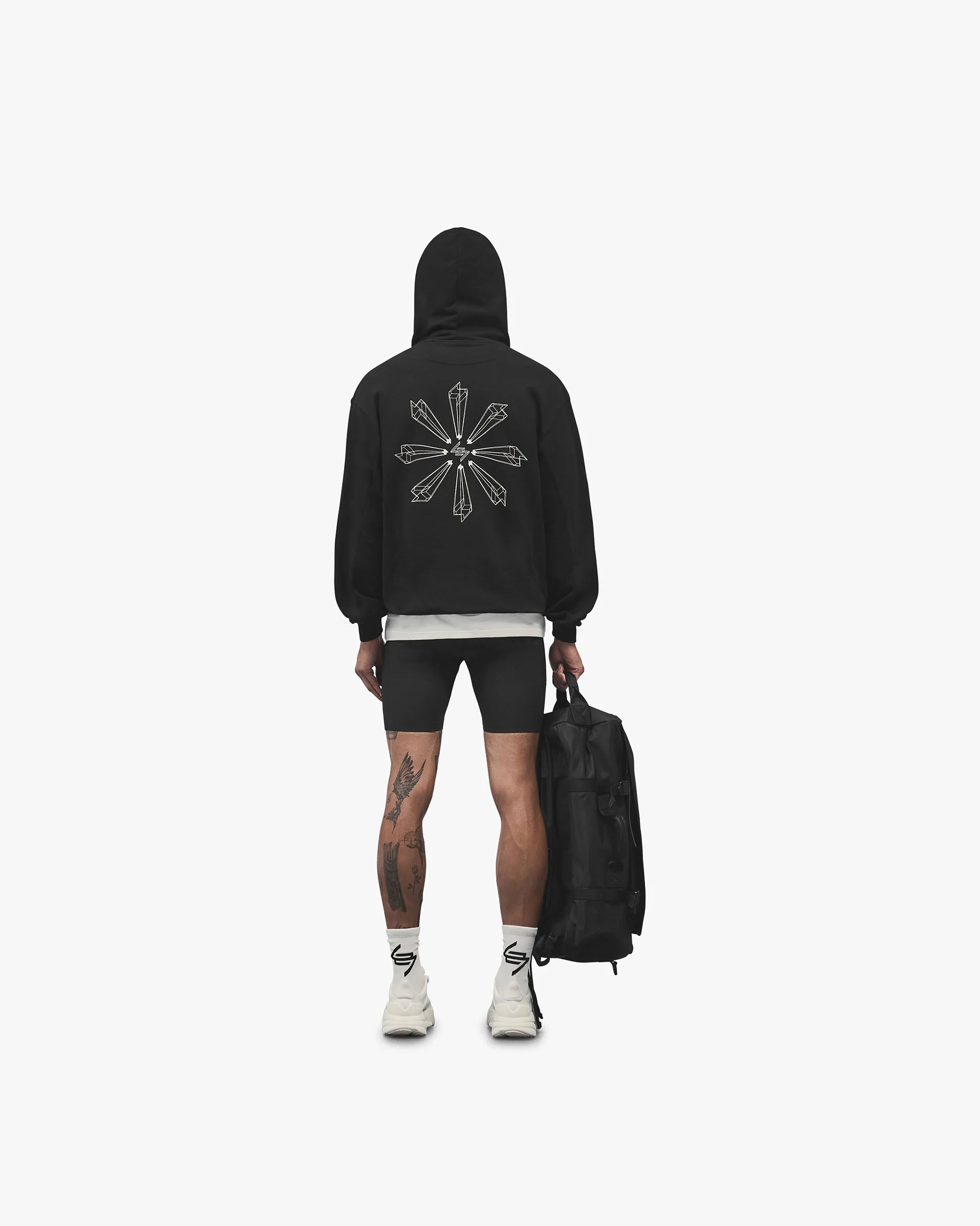 247 Uprising Oversized Hoodie - Black - Image 8