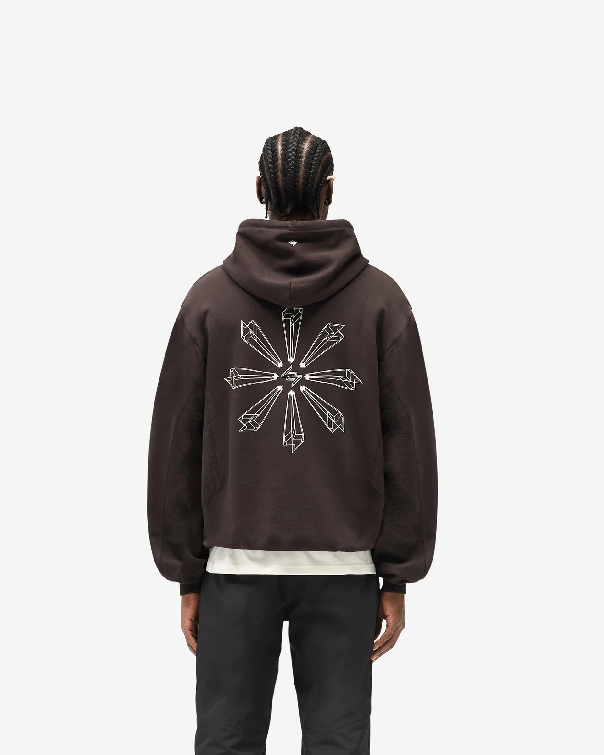 247 Uprising Oversized Hoodie - Chocolate - Image 5