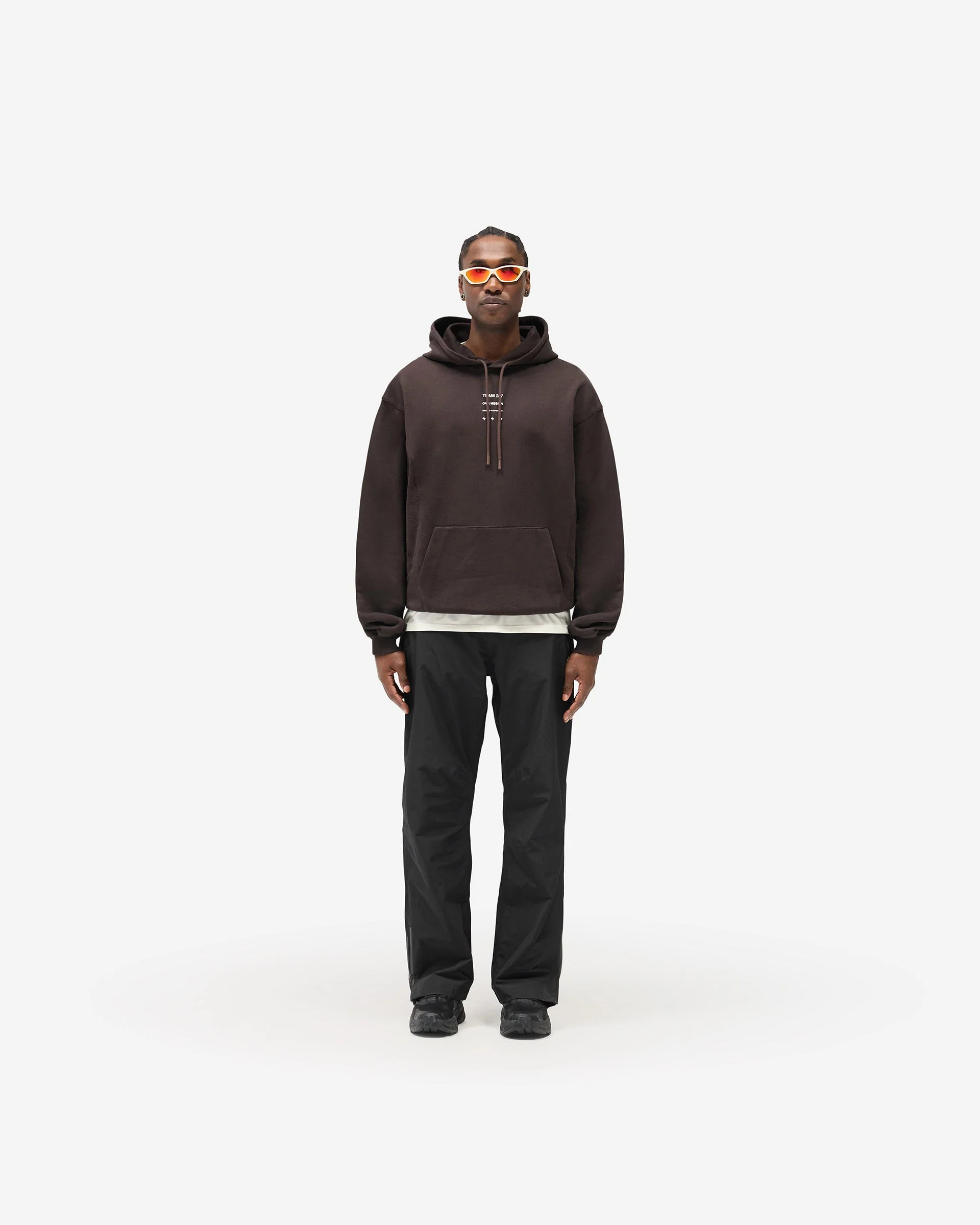 247 Uprising Oversized Hoodie - Chocolate - Image 6