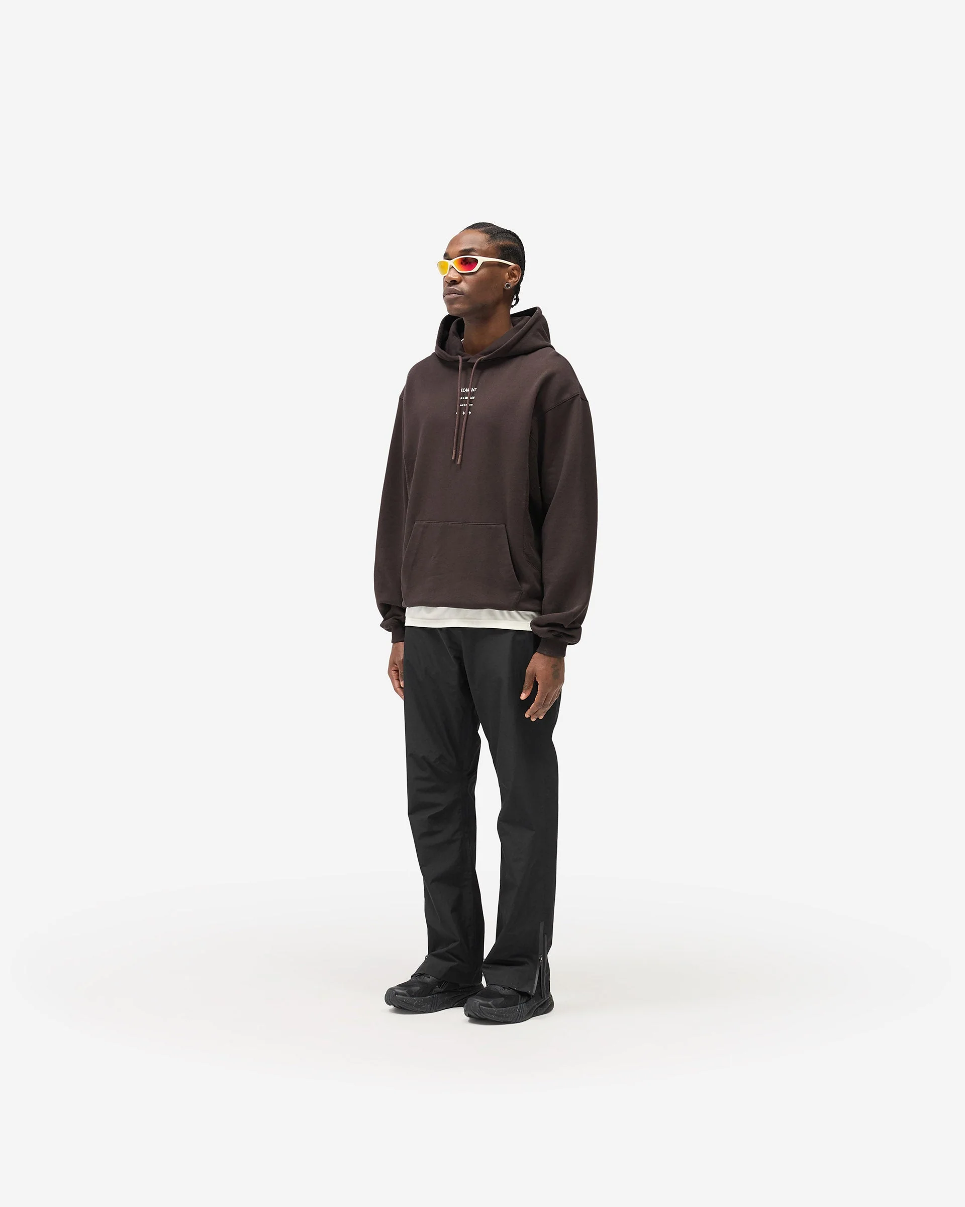 247 Uprising Oversized Hoodie - Chocolate - Image 7