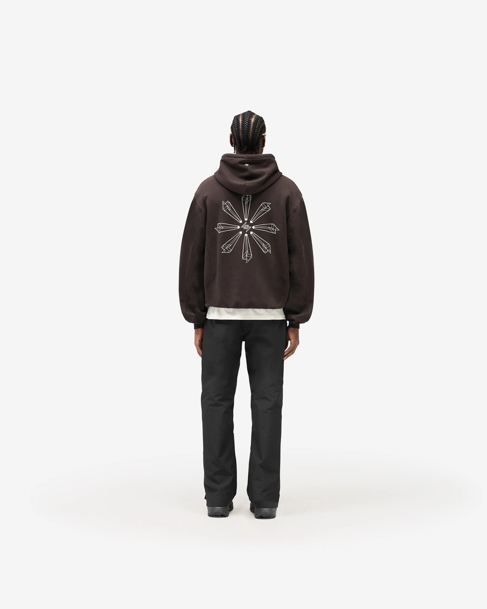 247 Uprising Oversized Hoodie - Chocolate - Image 8