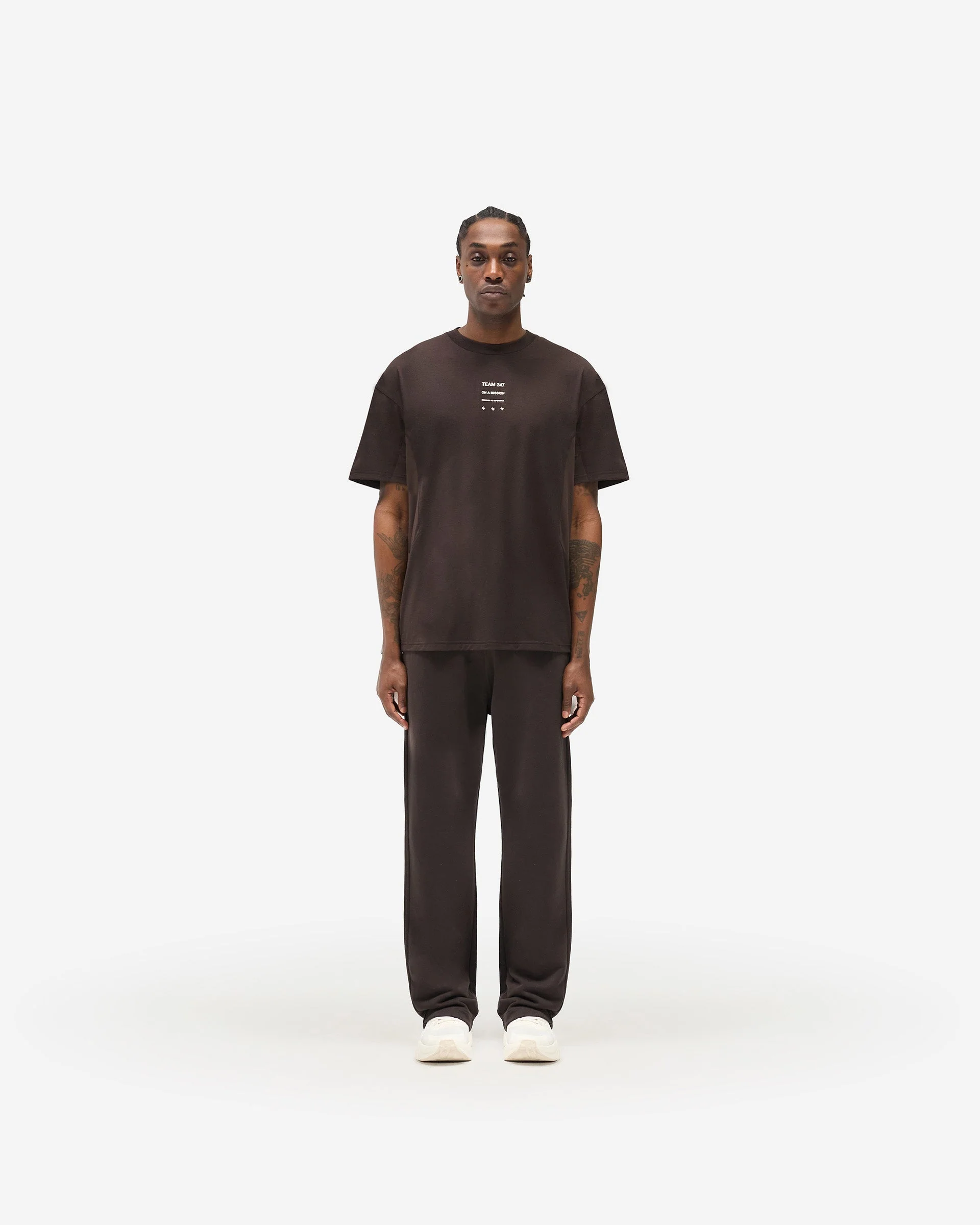 247 Uprising Oversized T-Shirt - Chocolate - Image 6