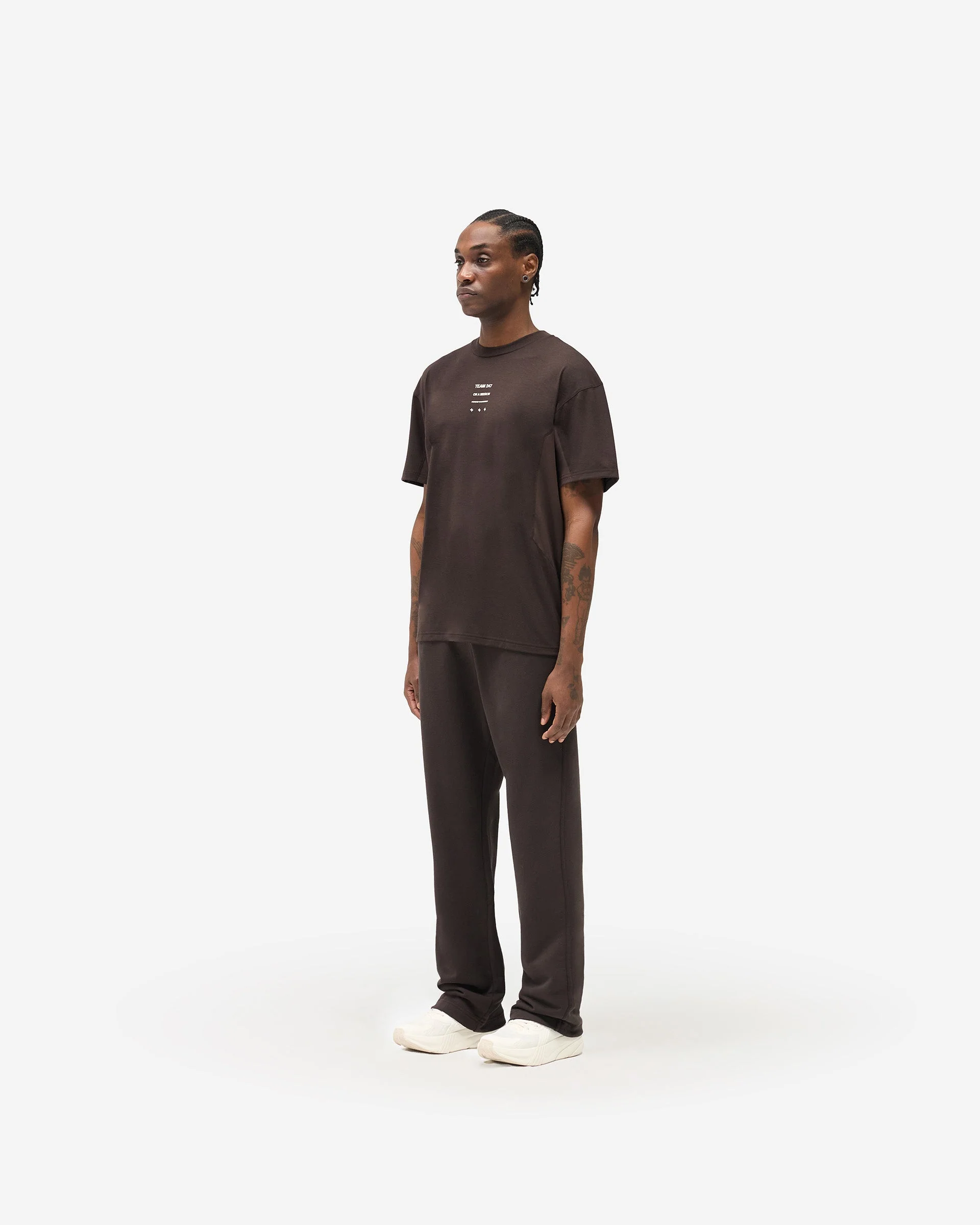 247 Uprising Oversized T-Shirt - Chocolate - Image 7