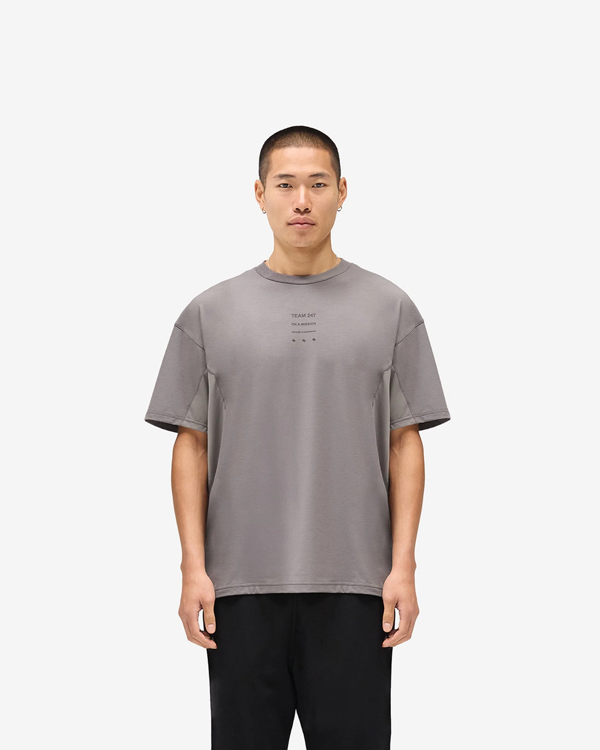 247 Uprising Oversized T-Shirt - Steel - Image 3