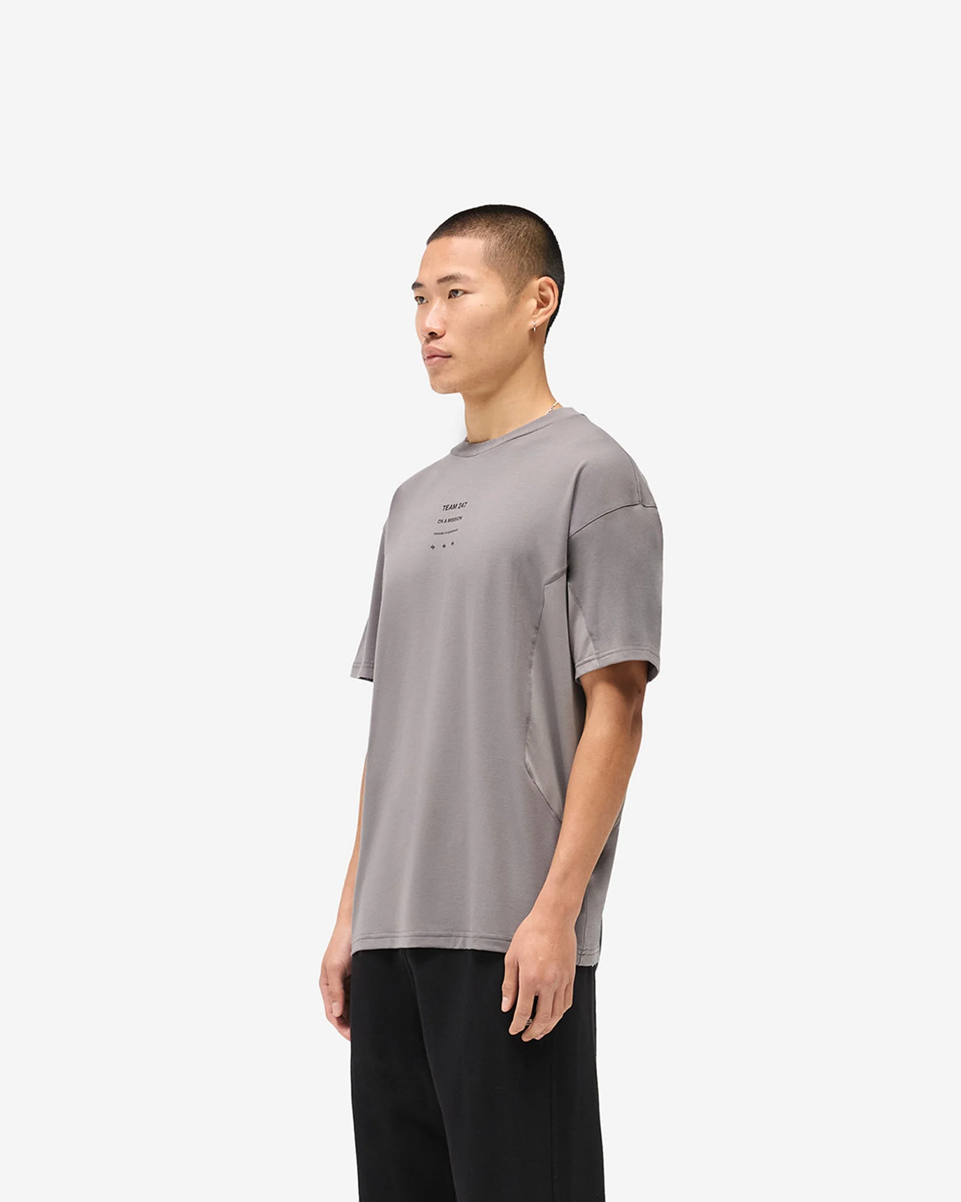 247 Uprising Oversized T-Shirt - Steel - Image 4