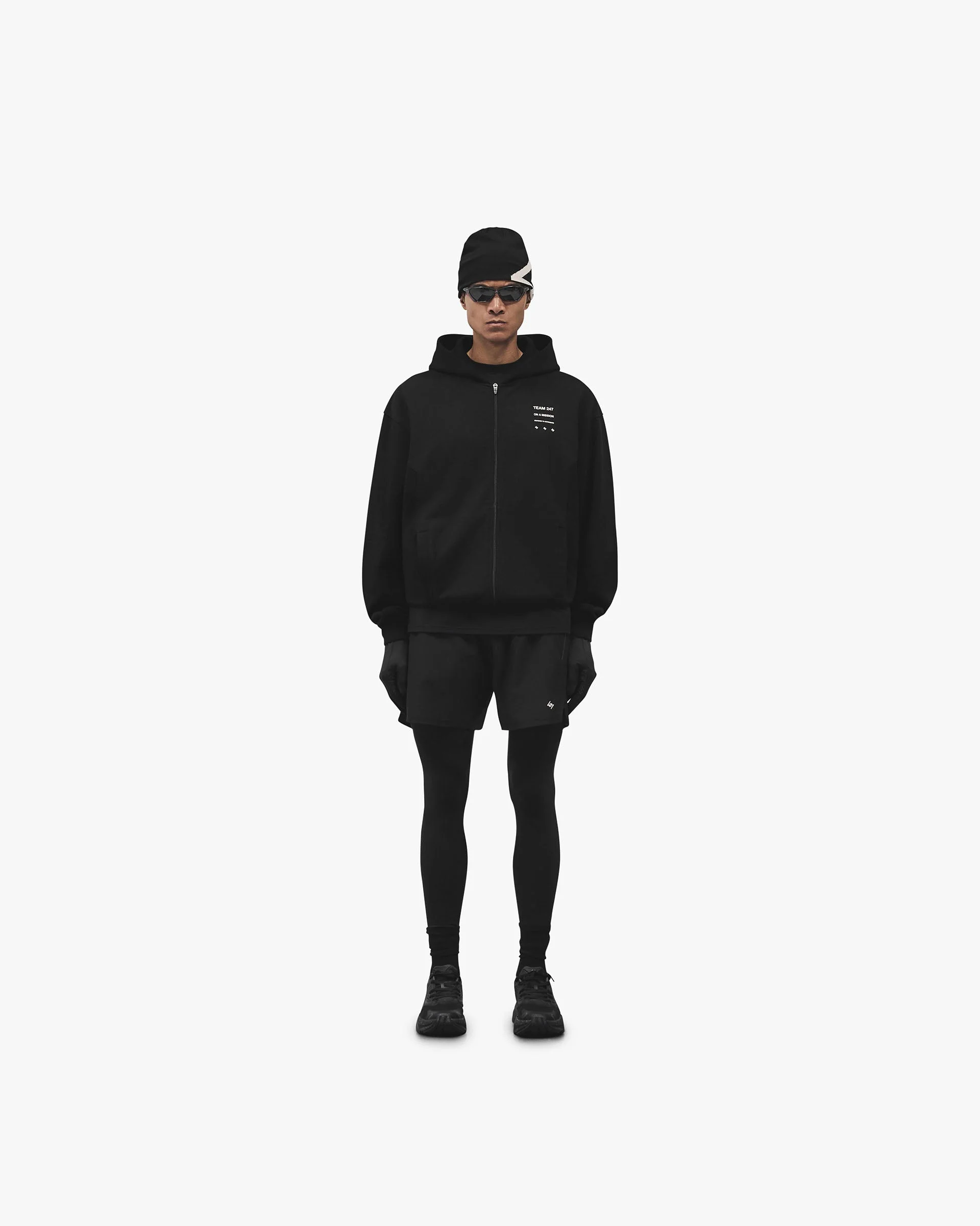 247 Uprising Zip Hoodie - Black - Image 6