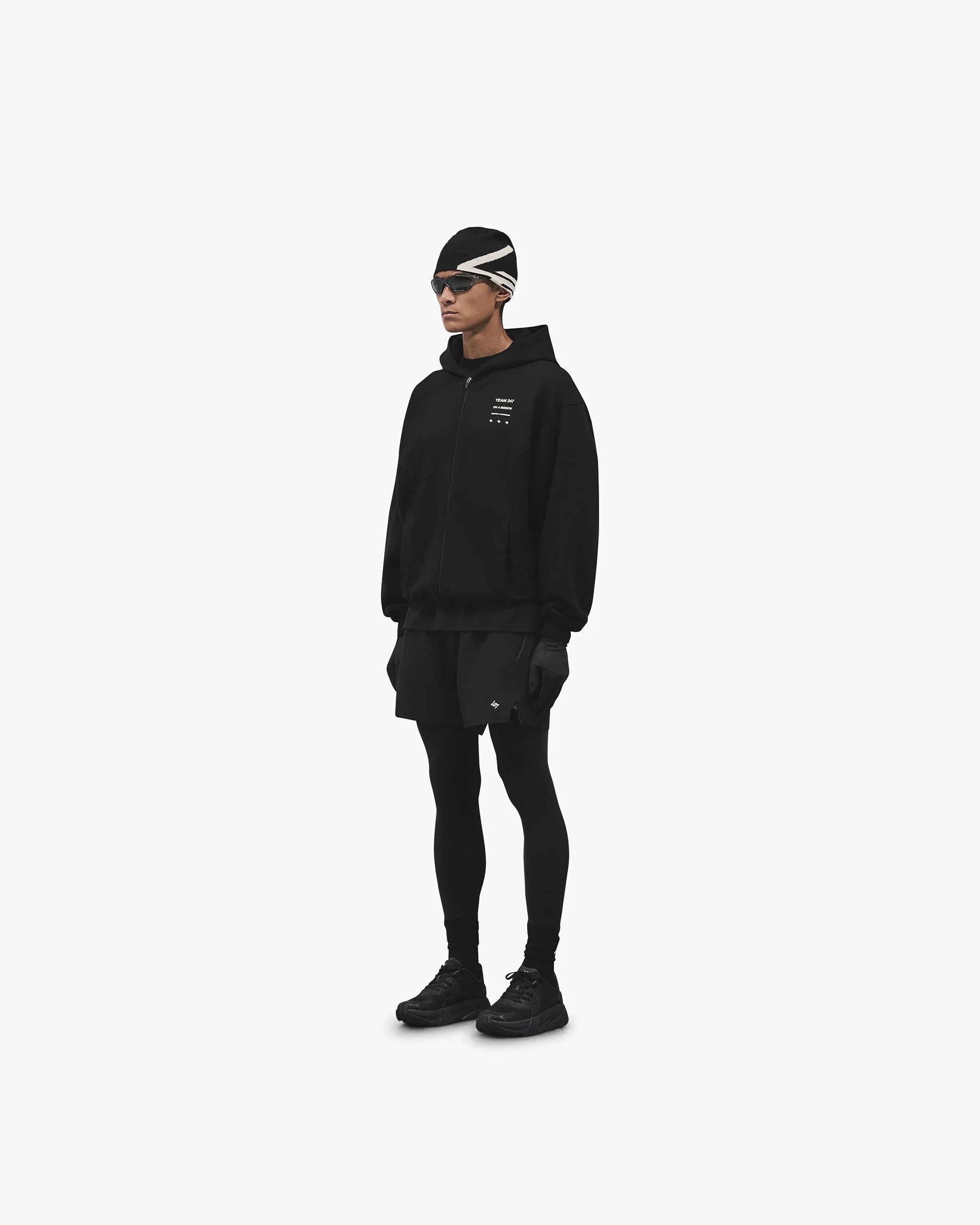 247 Uprising Zip Hoodie - Black - Image 7