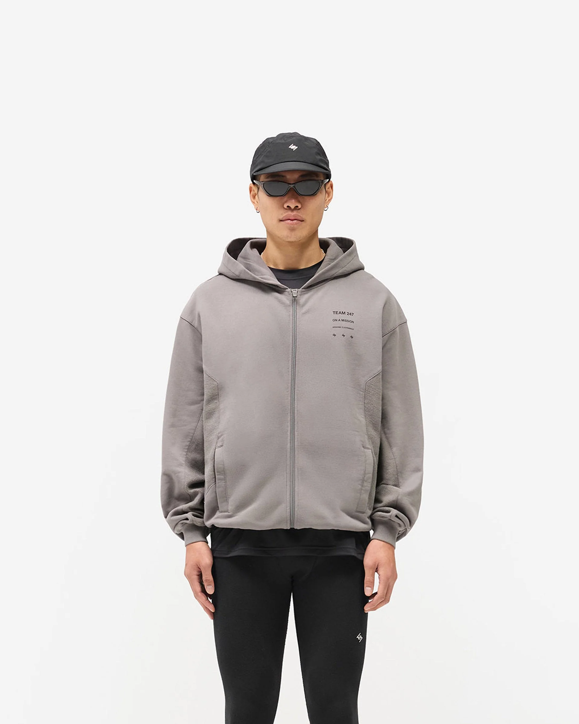 247 Uprising Zip Hoodie - Steel - Image 3