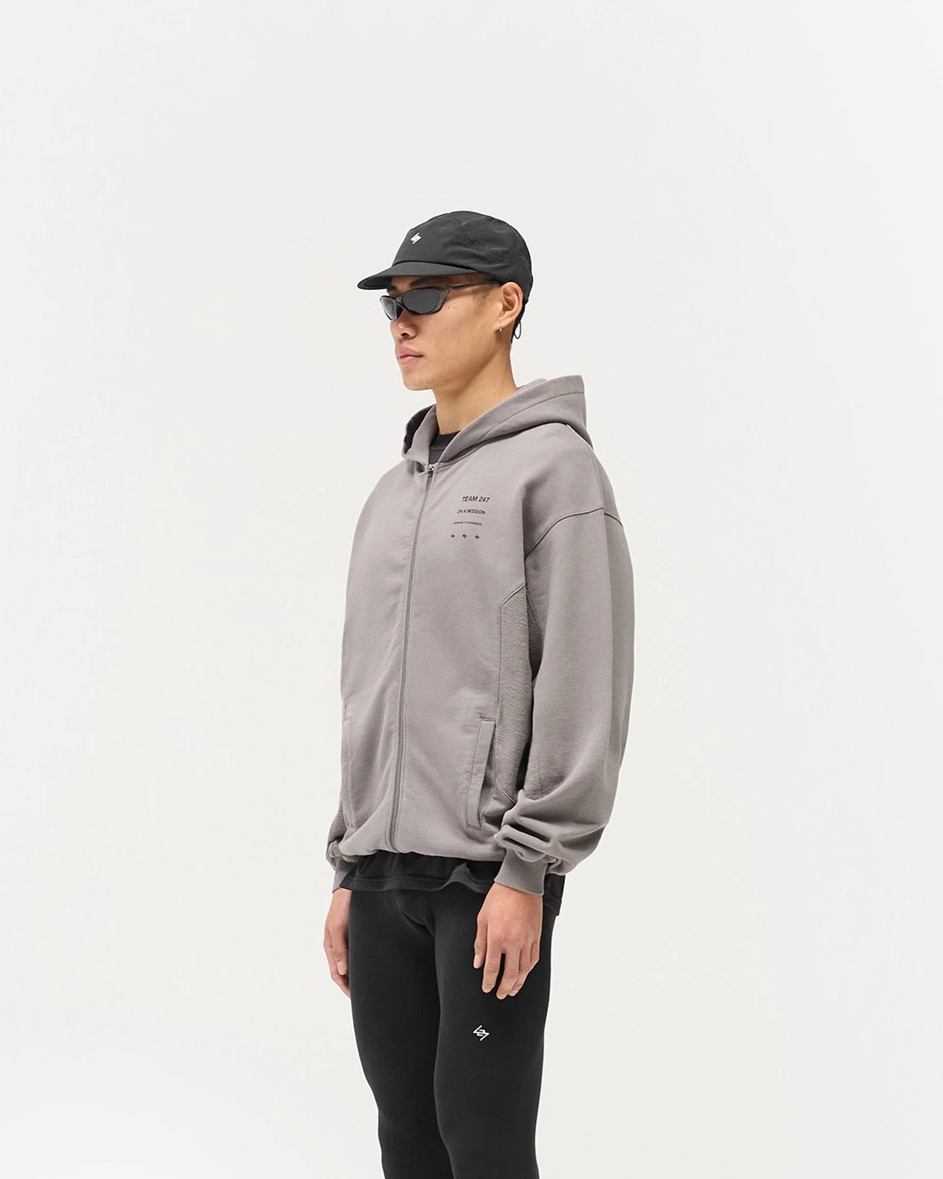 247 Uprising Zip Hoodie - Steel - Image 4