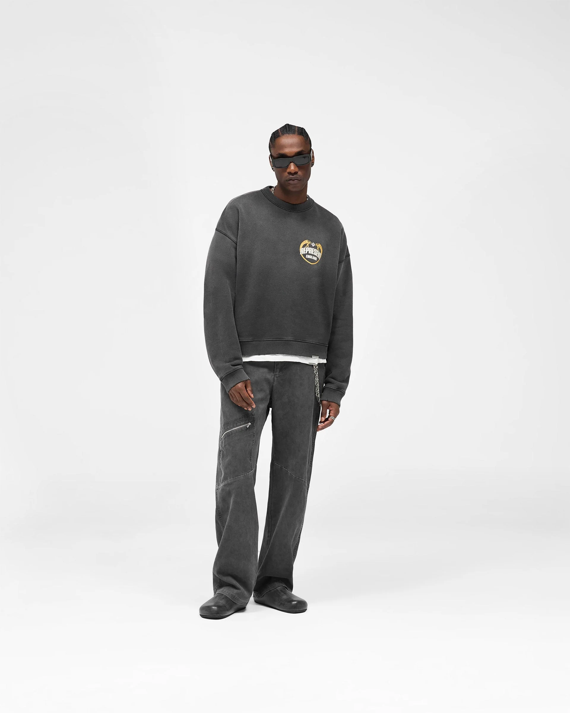 Angel Border Sweater - Stained Black - Image 8