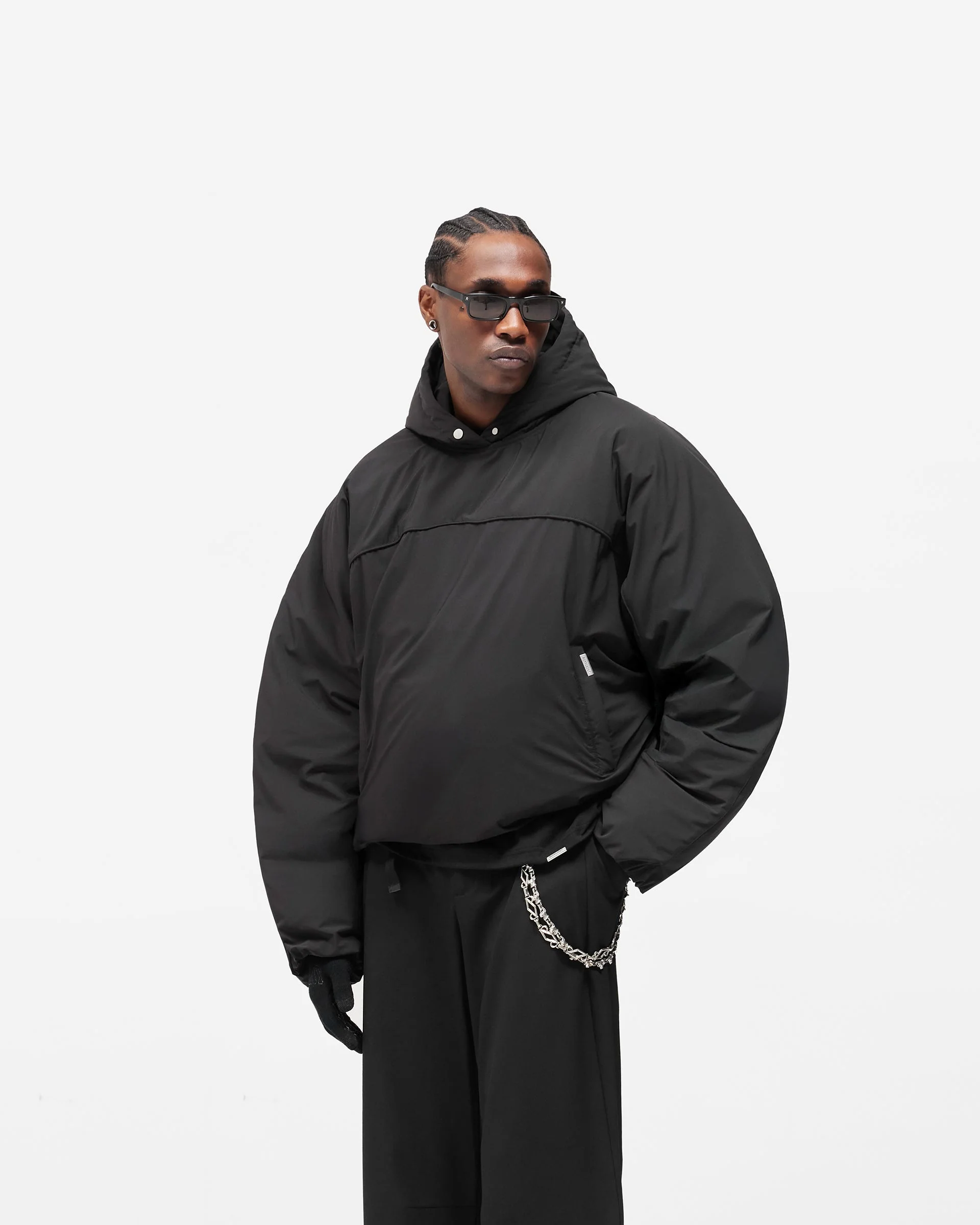 Arch Pullover Puffer - Jet Black - Image 2