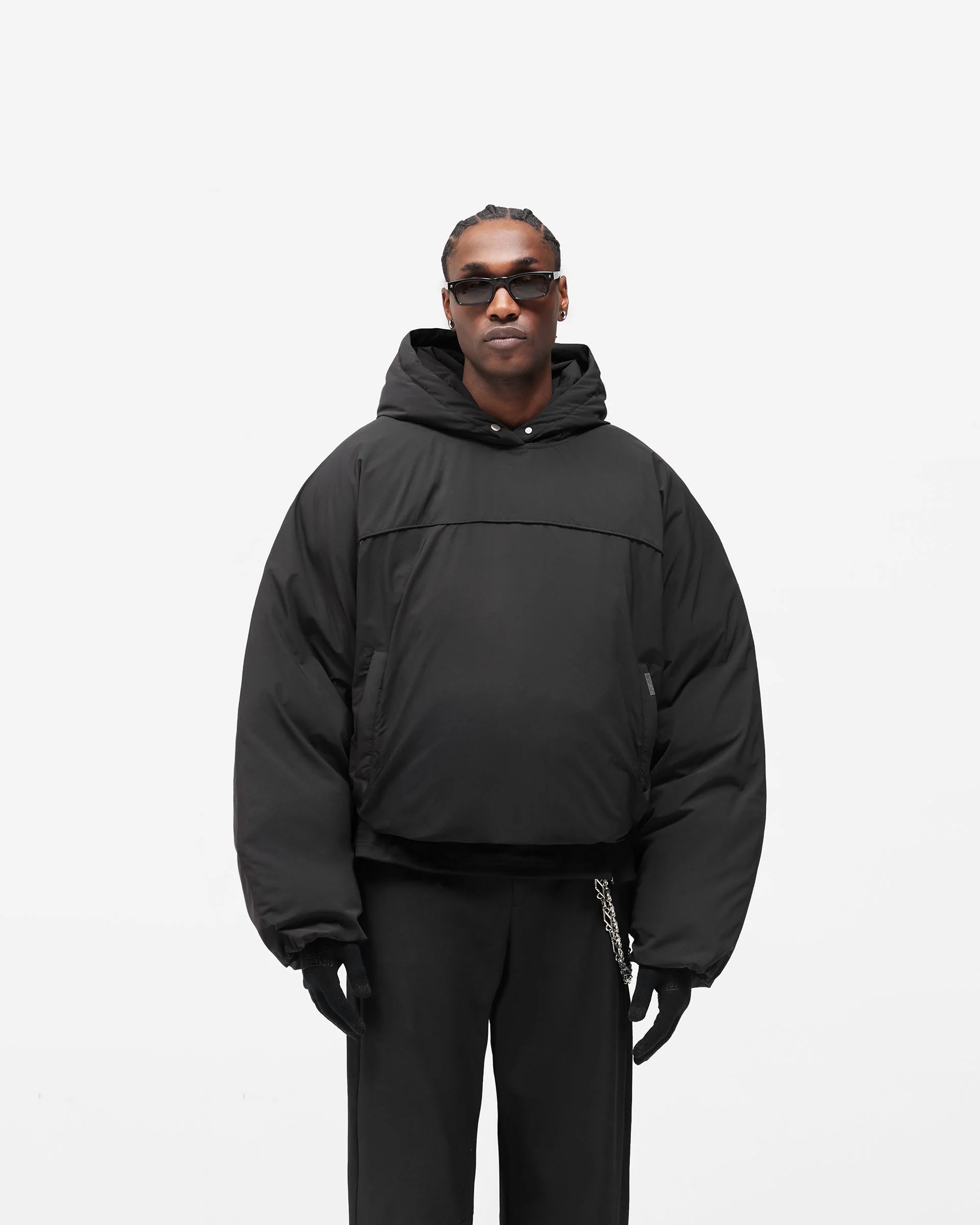 Arch Pullover Puffer - Jet Black - Image 3