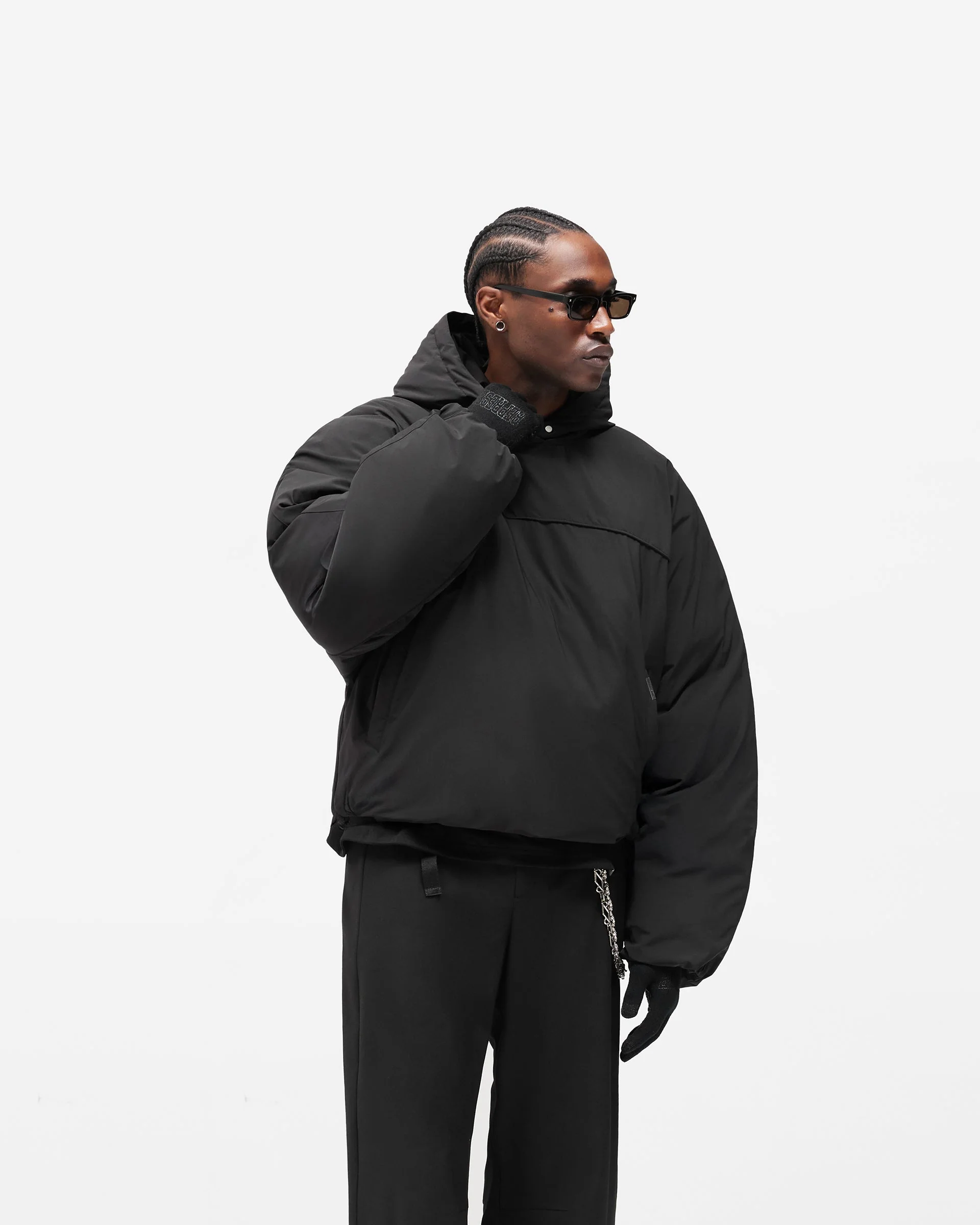 Arch Pullover Puffer - Jet Black - Image 4