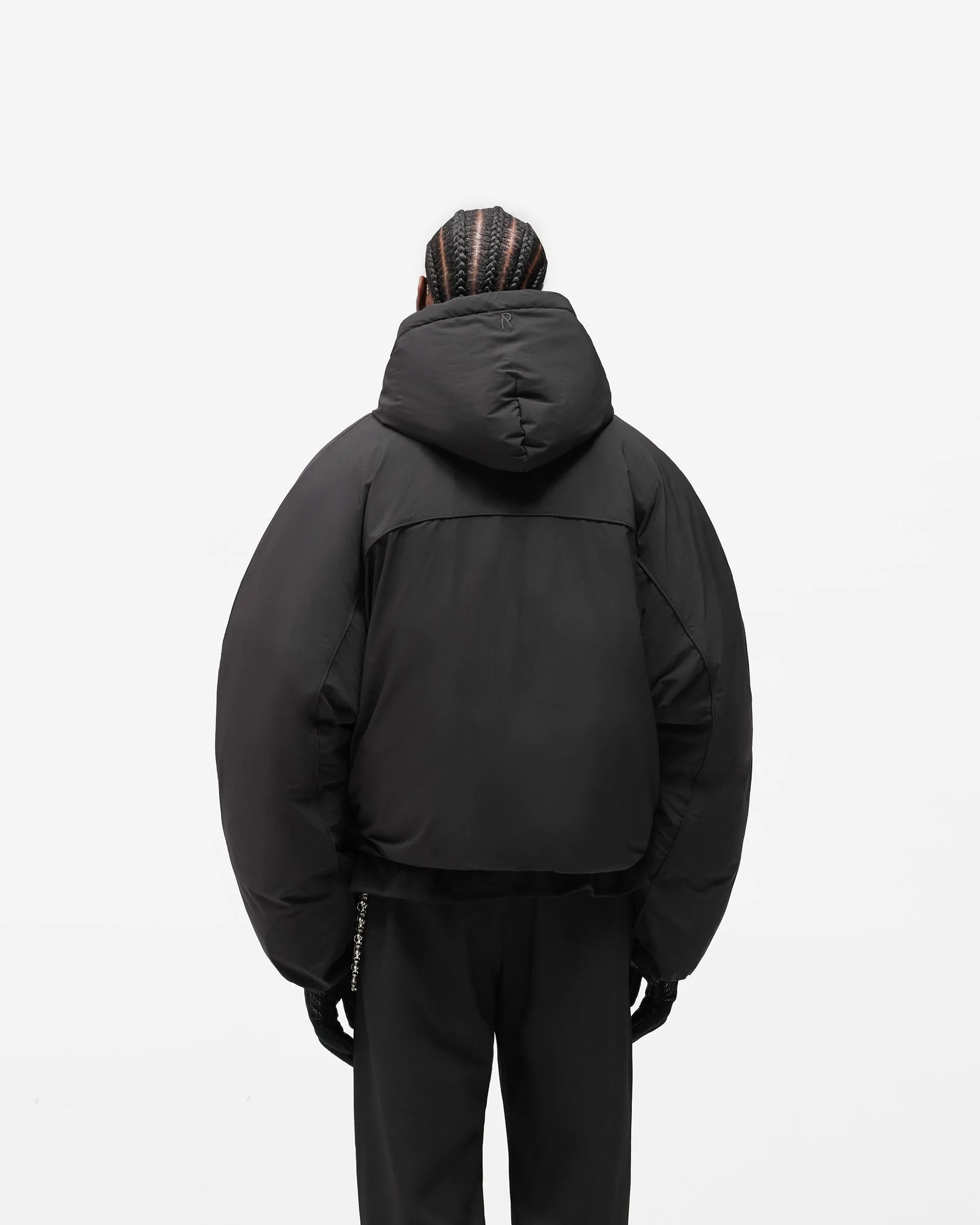 Arch Pullover Puffer - Jet Black - Image 6