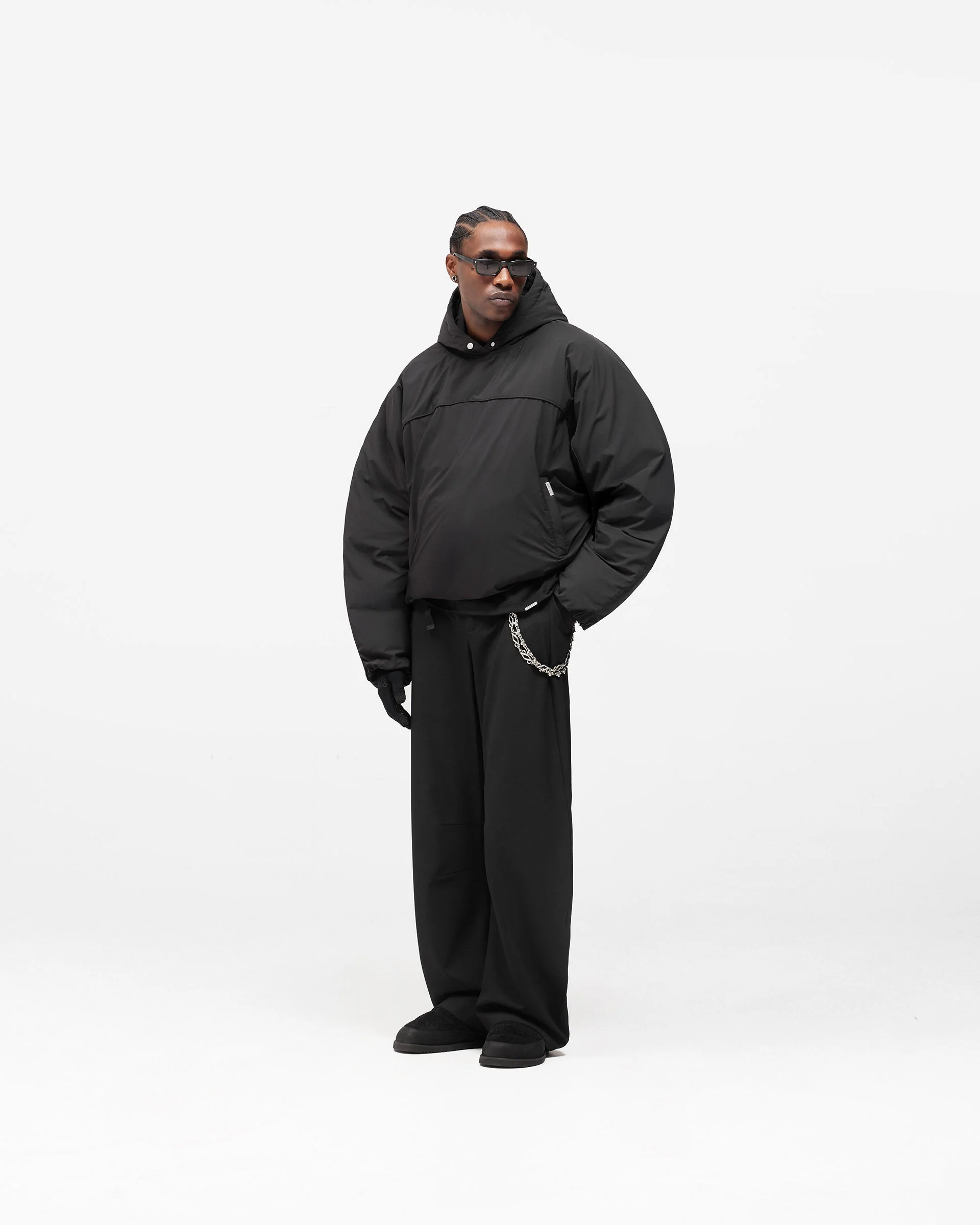 Arch Pullover Puffer - Jet Black - Image 9