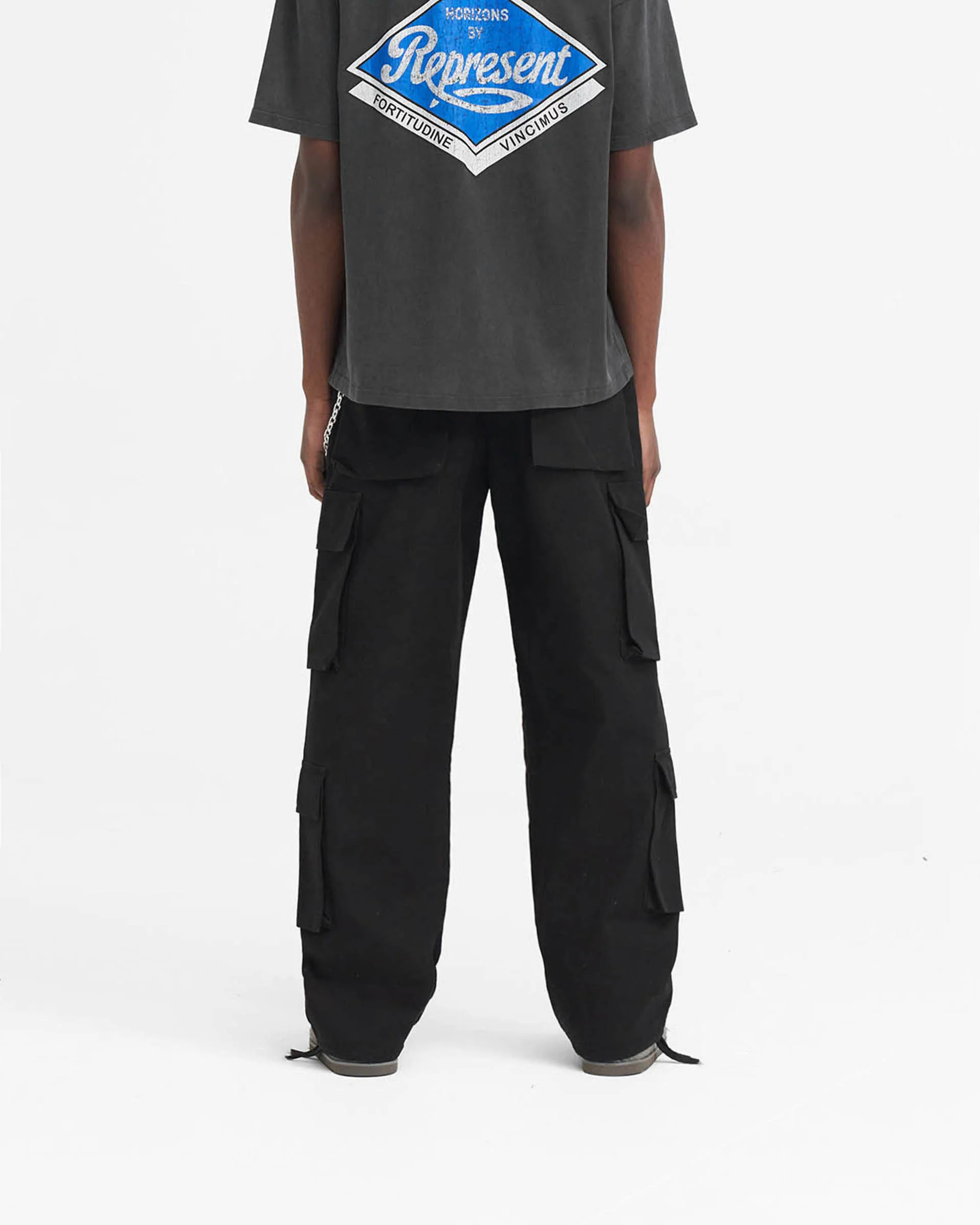 Baggy Cargo Pant - Black - Image 4