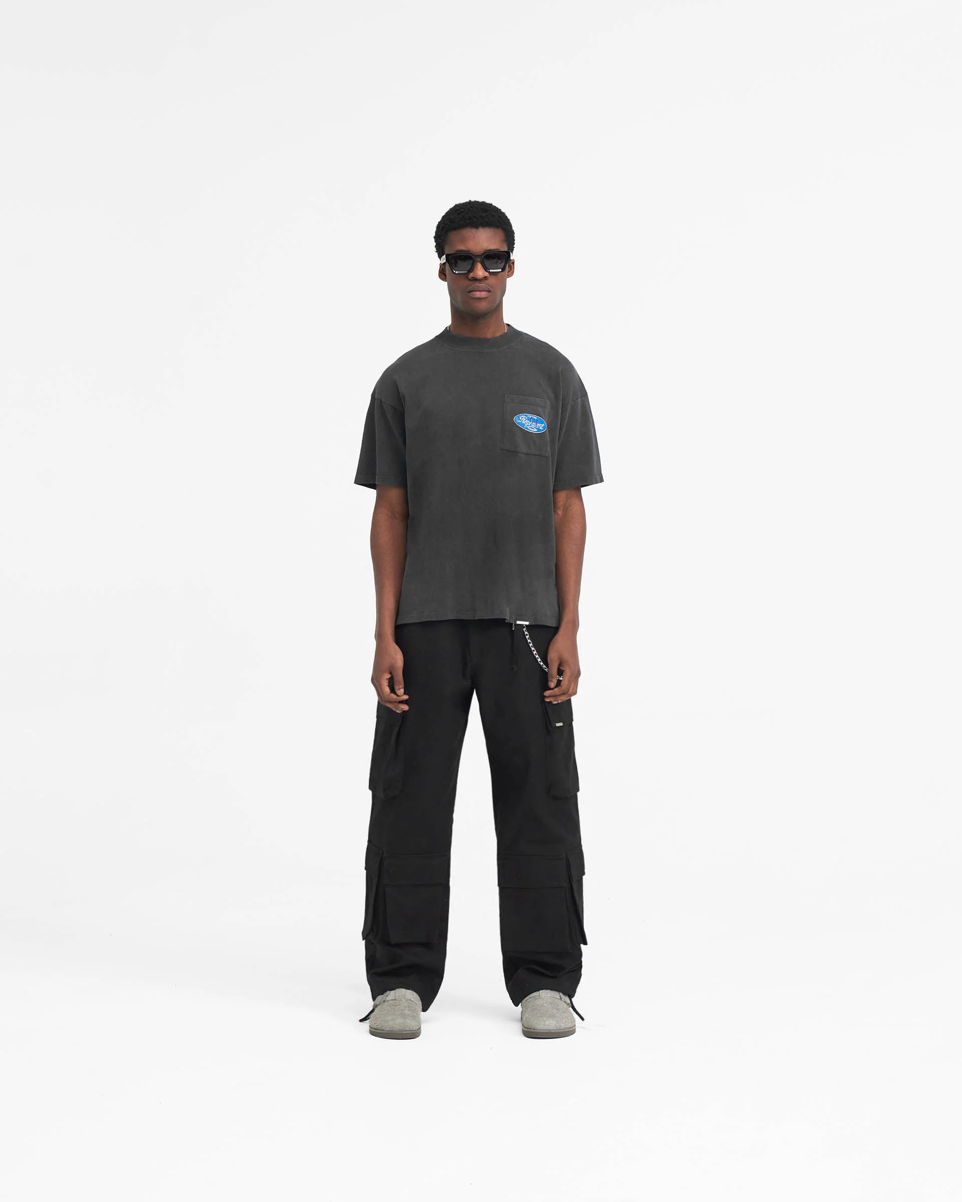 Baggy Cargo Pant - Black - Image 5