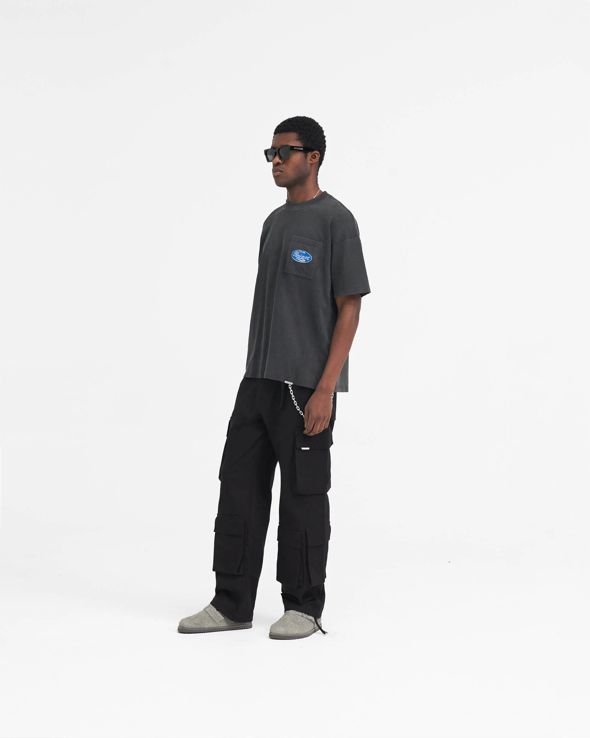 Baggy Cargo Pant - Black - Image 6