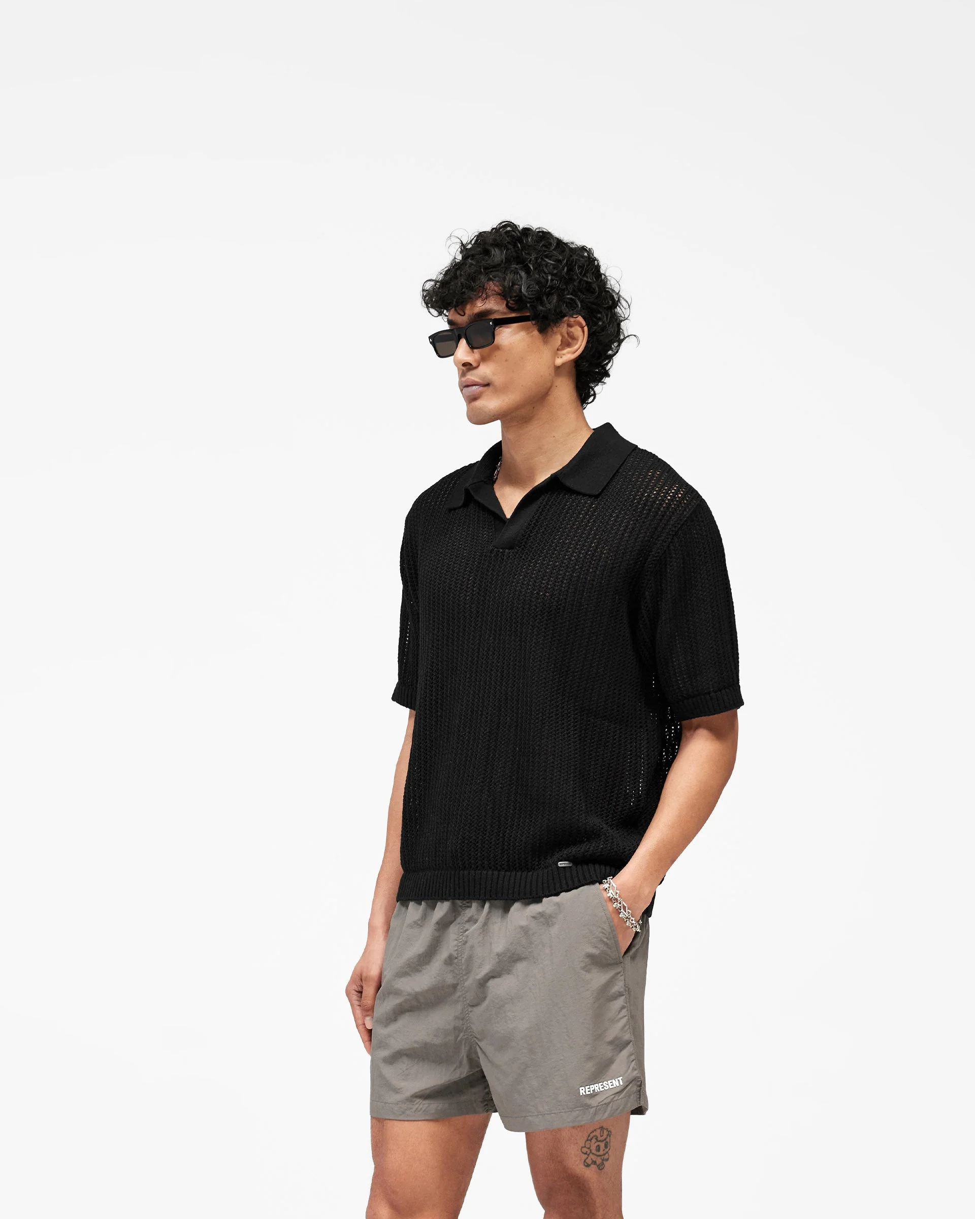 Beverly Knit Polo - Jet Black - Image 2