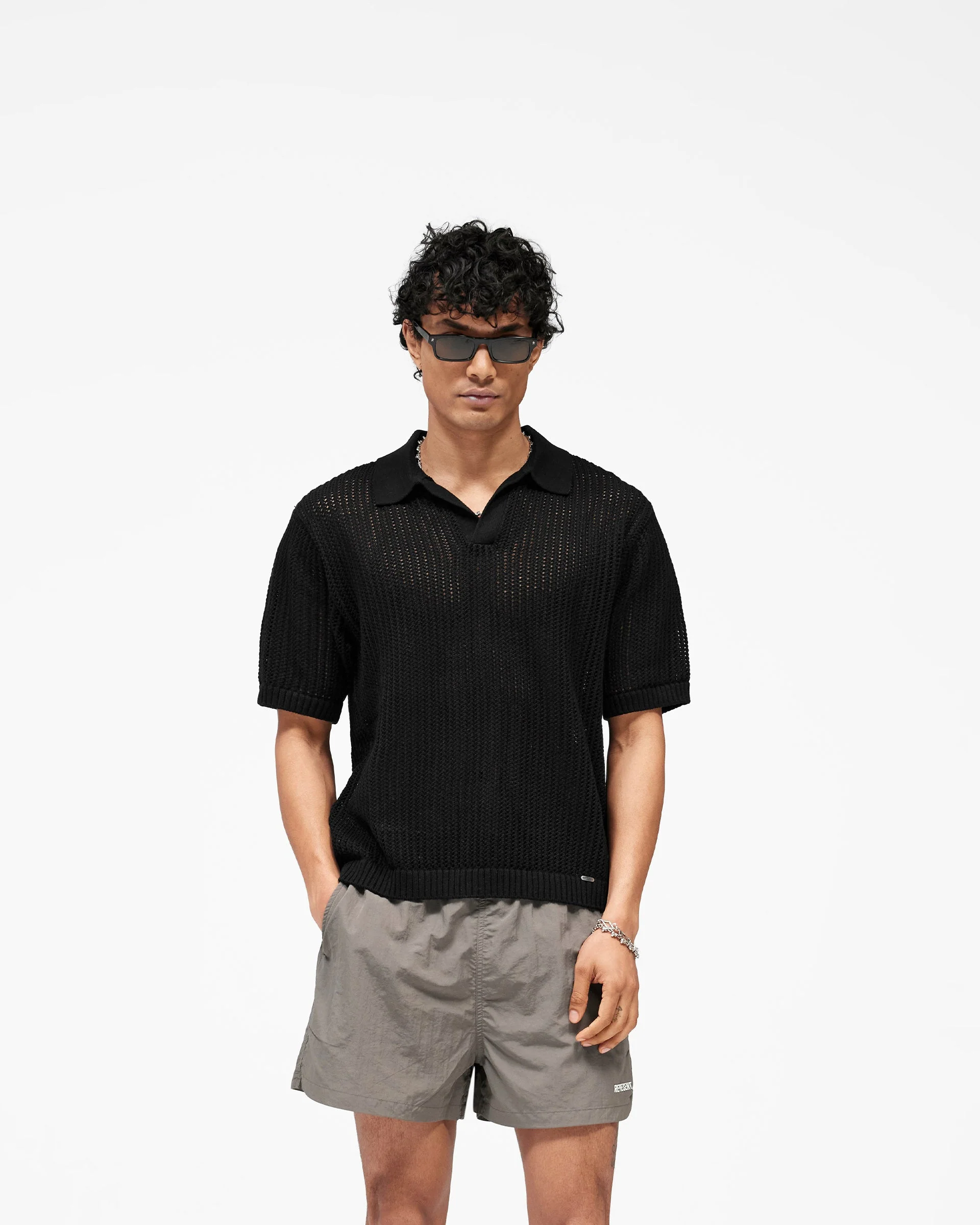 Beverly Knit Polo - Jet Black - Image 3