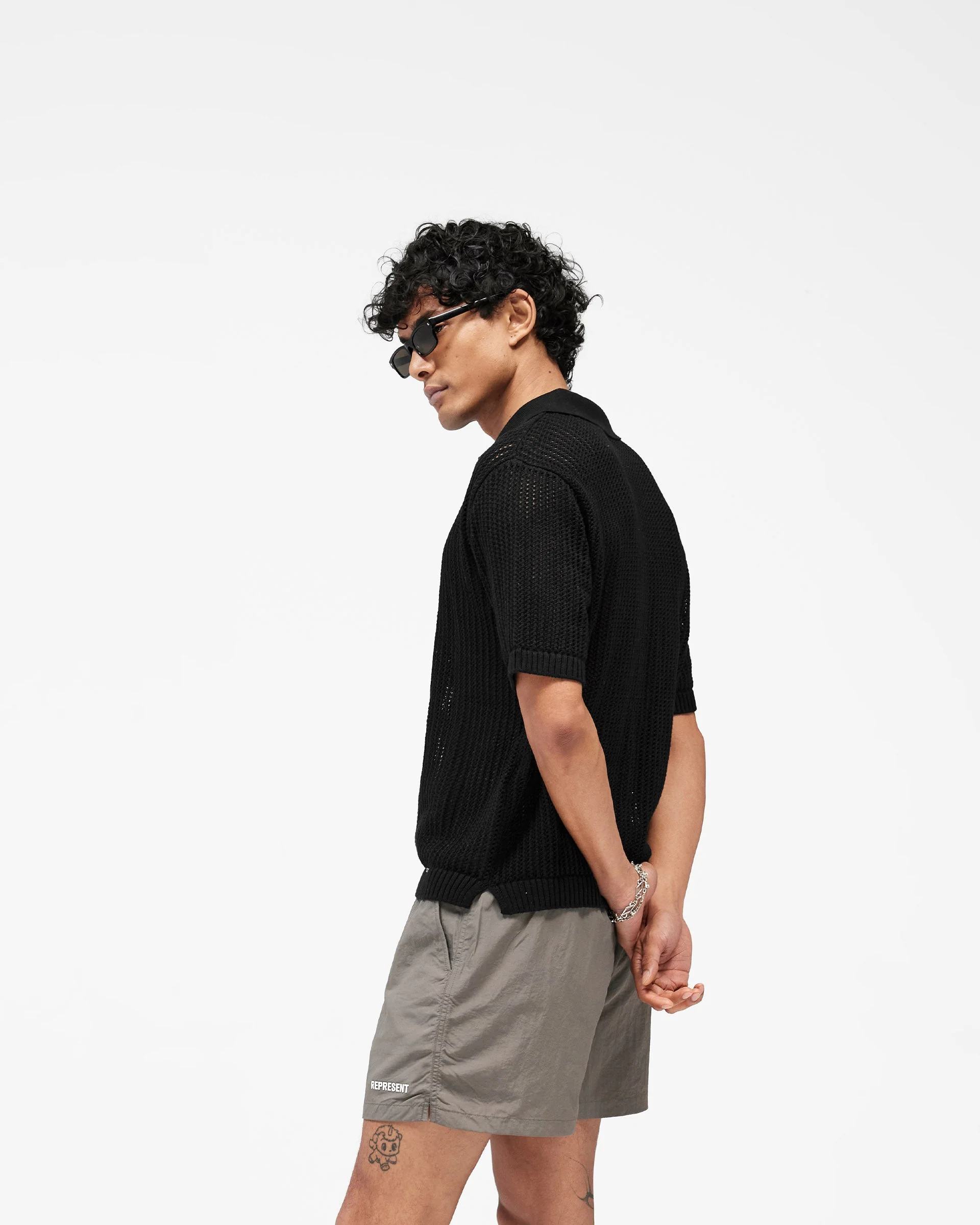 Beverly Knit Polo - Jet Black - Image 4
