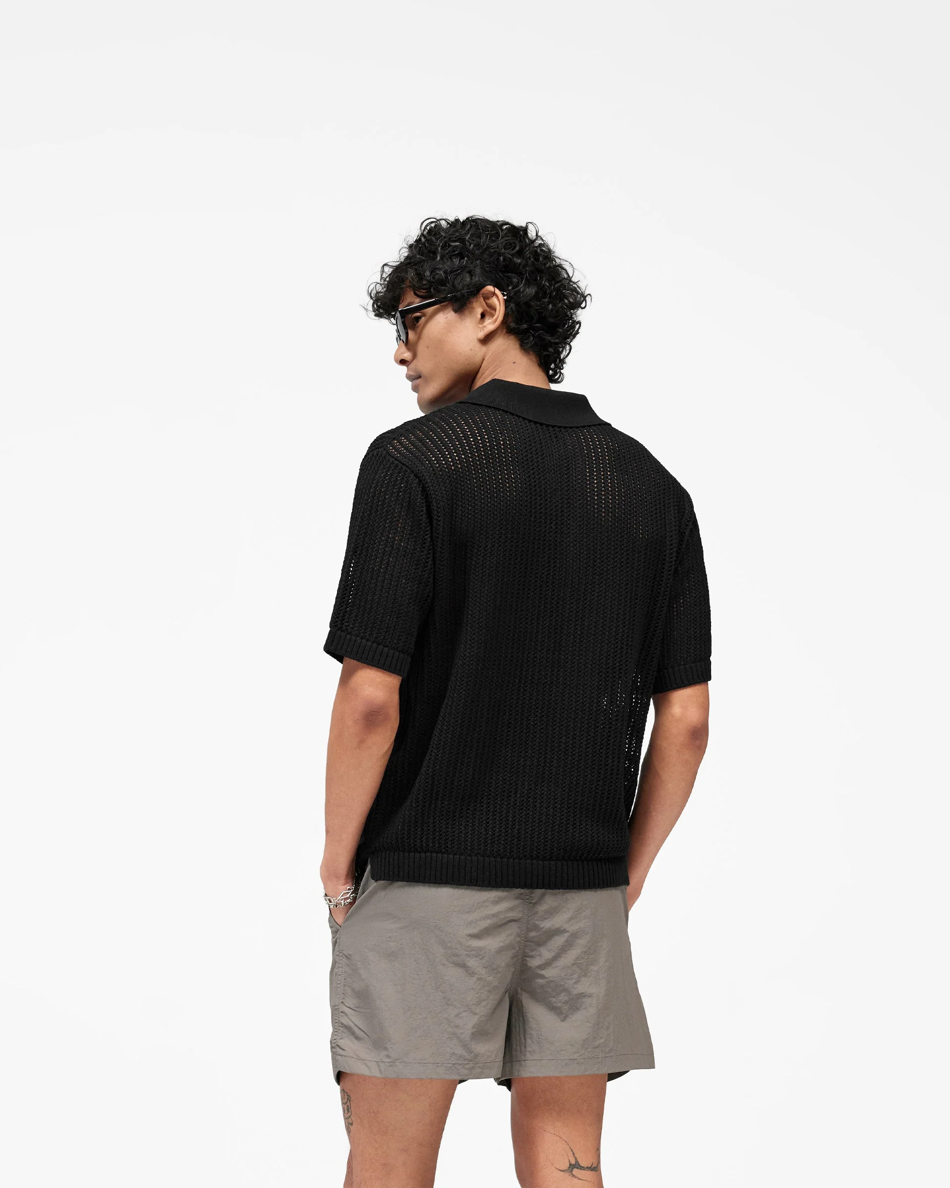 Beverly Knit Polo - Jet Black - Image 5
