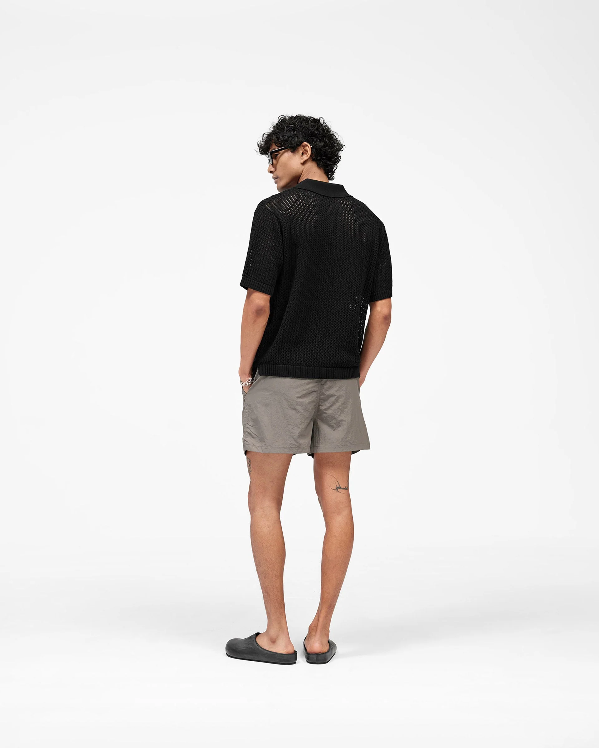Beverly Knit Polo - Jet Black - Image 9