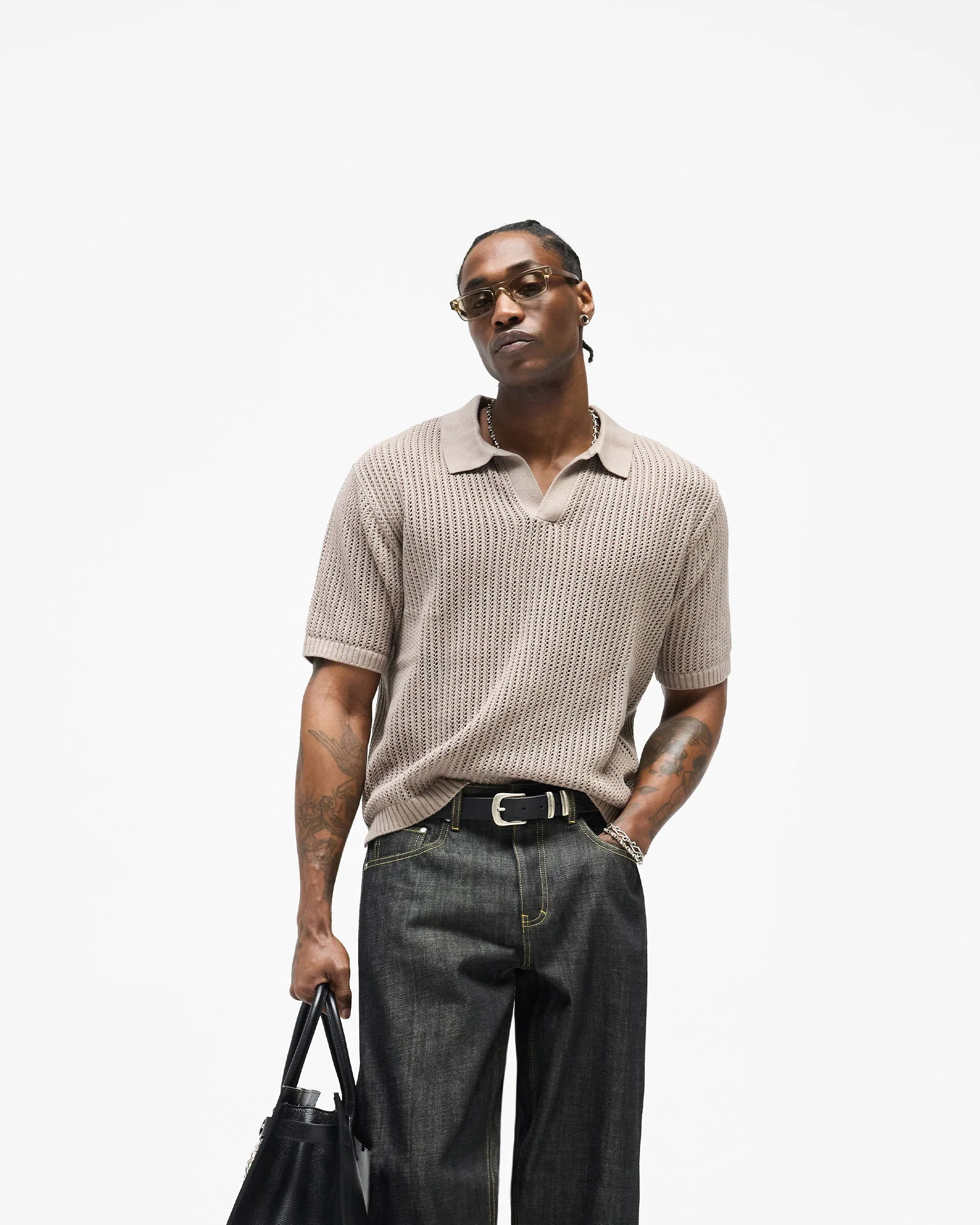 Beverly Knit Polo - Vintage Khaki - Image 3