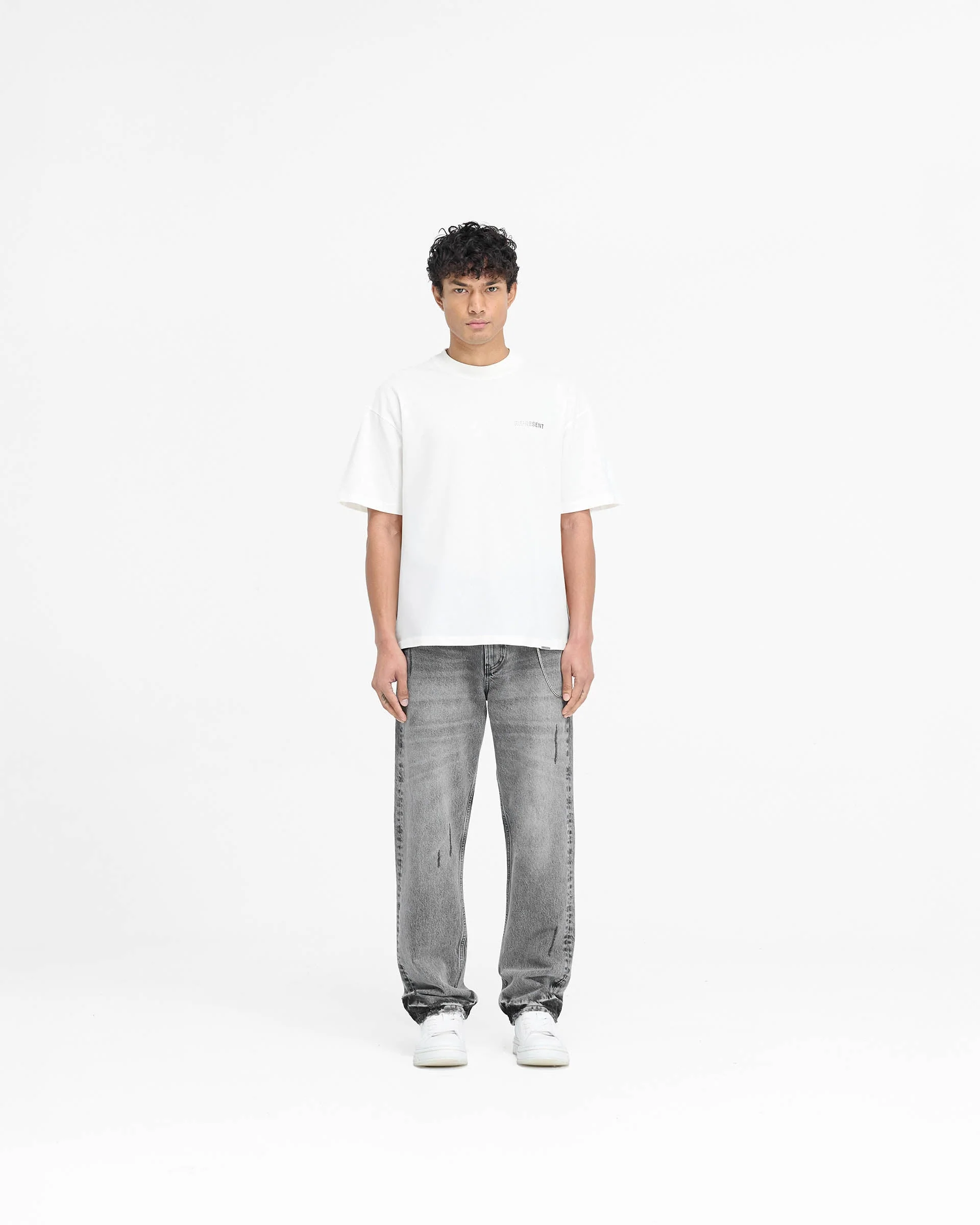 Block Logo T-Shirt - Flat White - Image 6