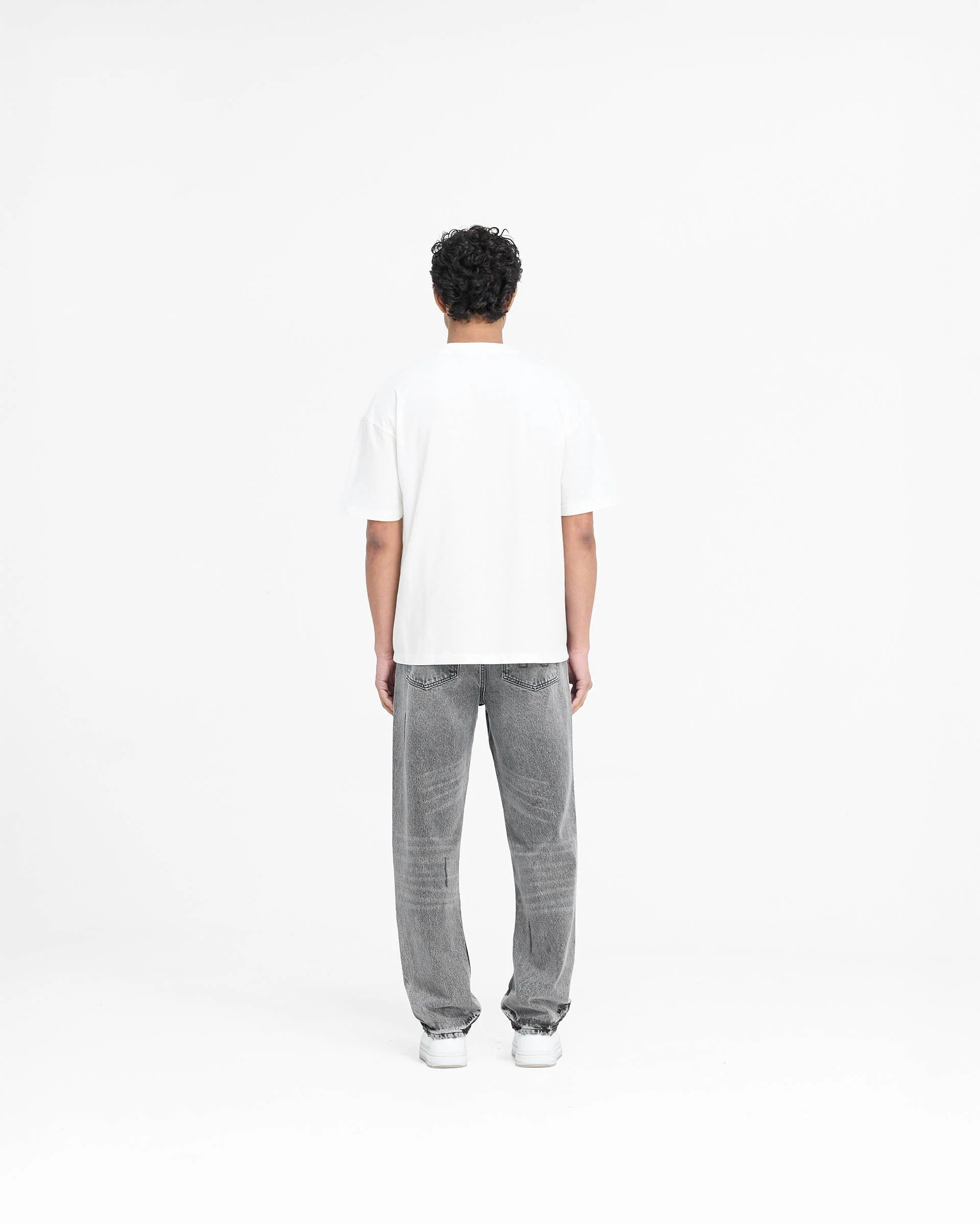 Block Logo T-Shirt - Flat White - Image 8