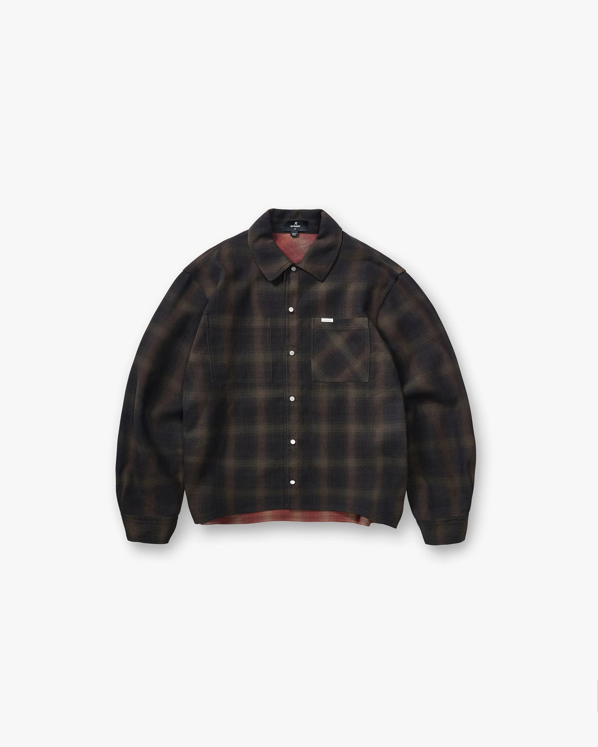 Bonded Reversible Check Shirt - Nero - Image 2