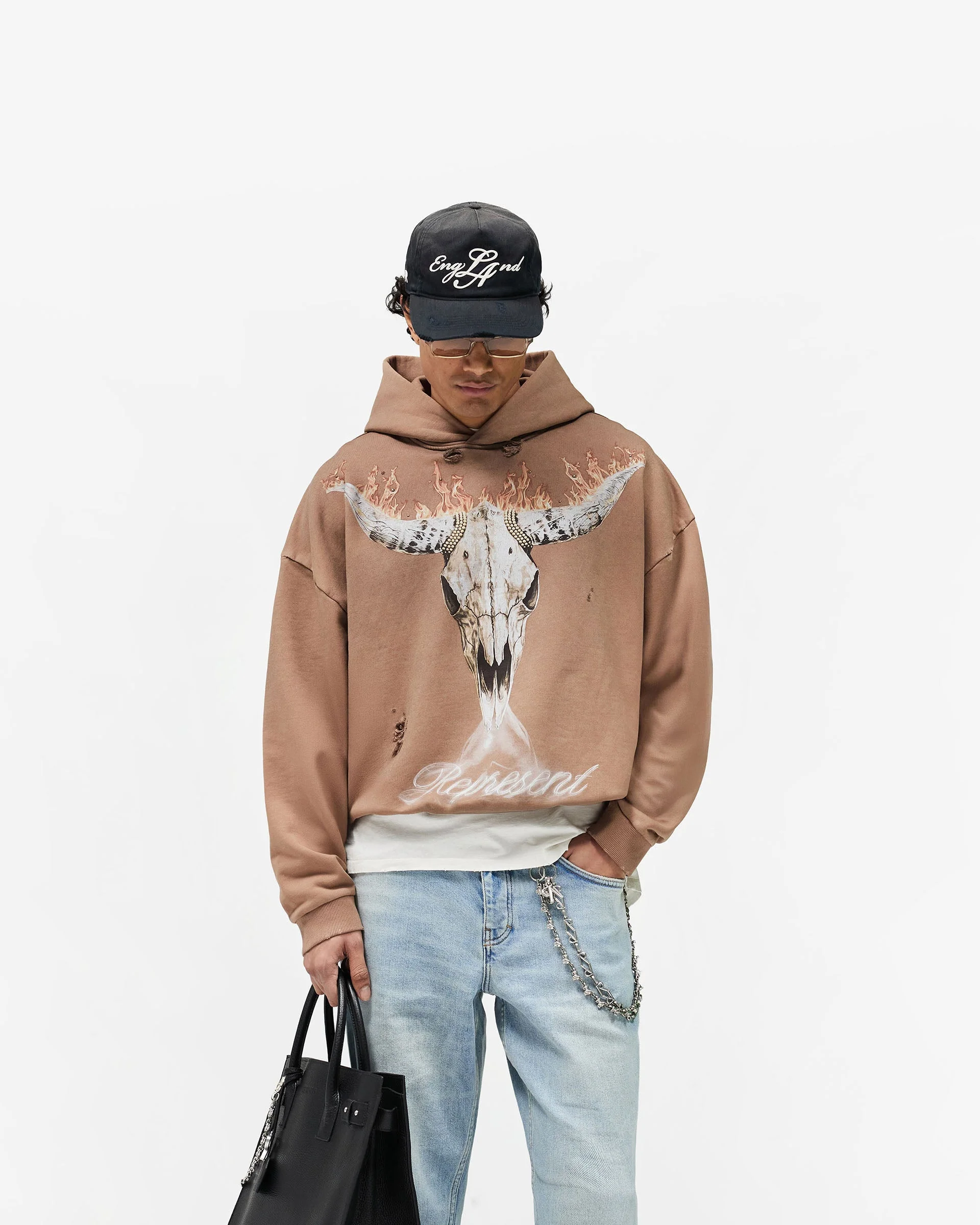 British Cowboys Hoodie - Dusty Brown - Image 3