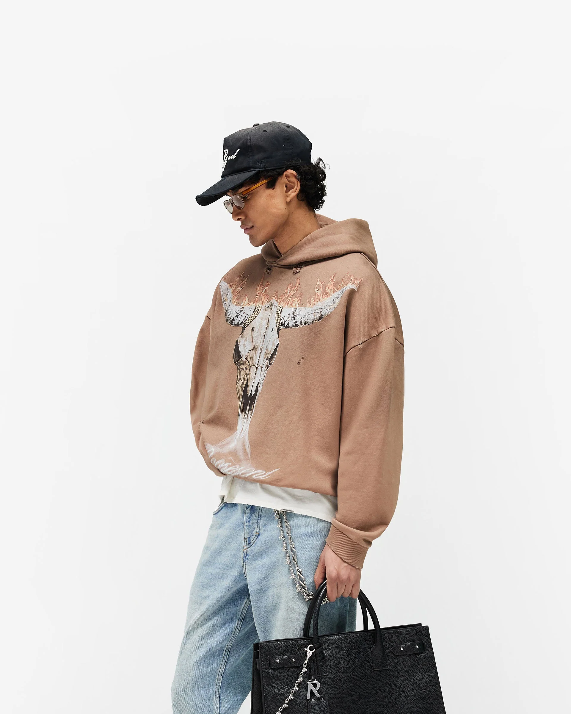 British Cowboys Hoodie - Dusty Brown - Image 4