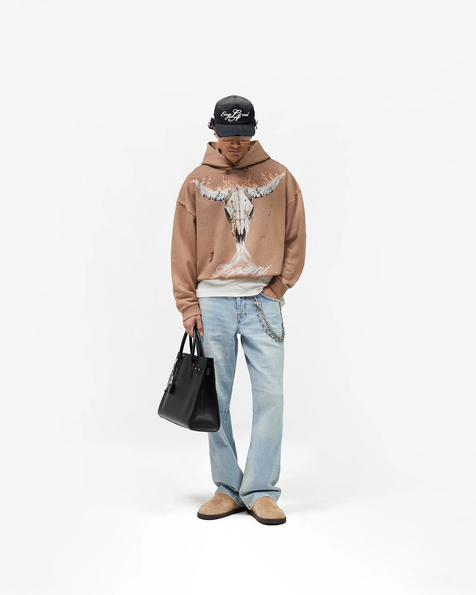 British Cowboys Hoodie - Dusty Brown - Image 7