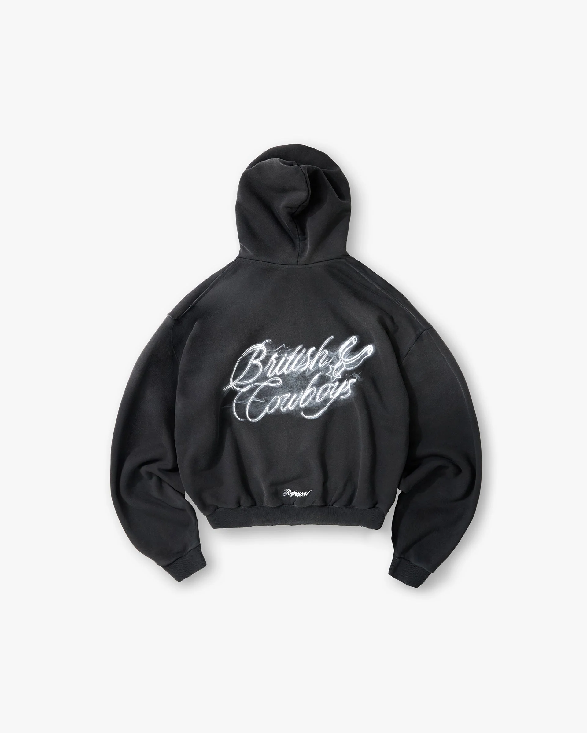 British Cowboys Hoodie - Stained Black - Image 2