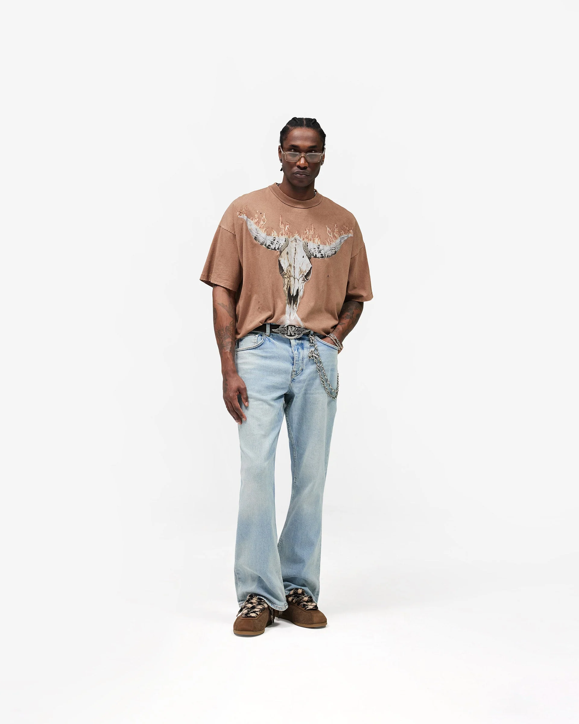 British Cowboys T-Shirt - Dusty Brown - Image 6