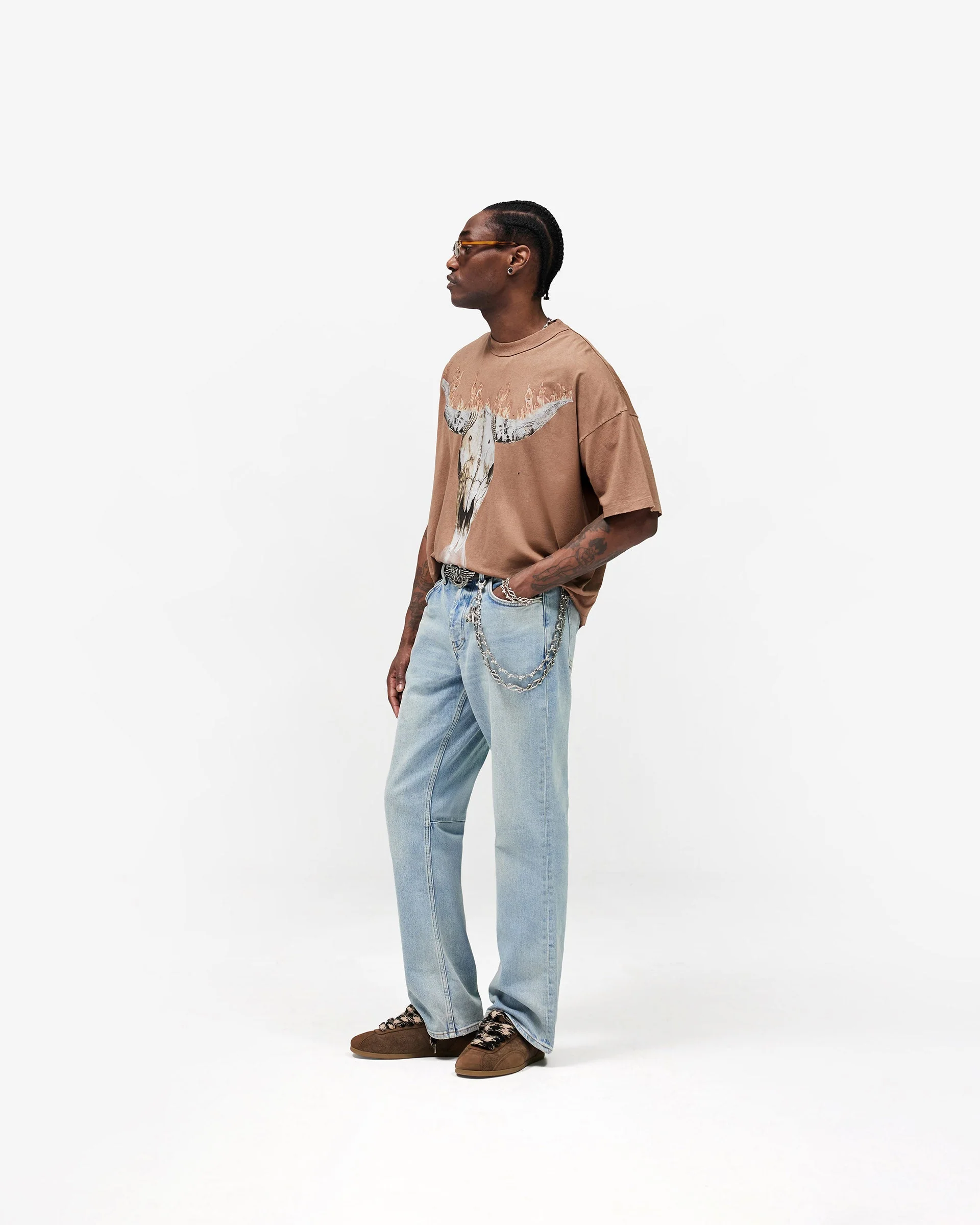 British Cowboys T-Shirt - Dusty Brown - Image 7