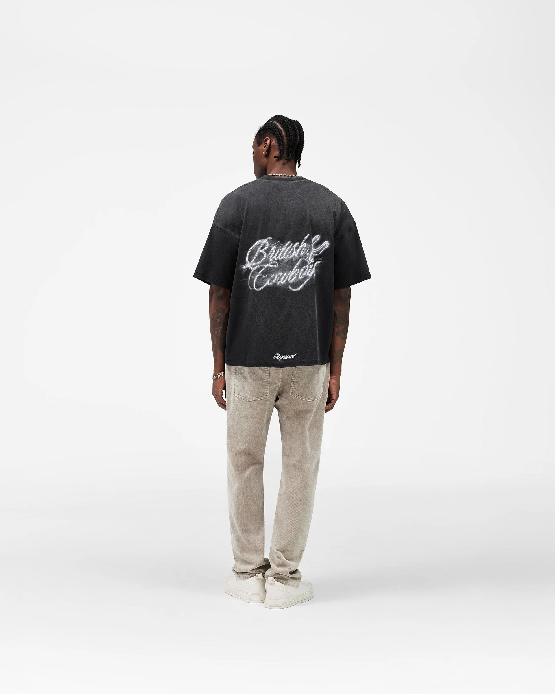 British Cowboys T-Shirt - Stained Black - Image 10