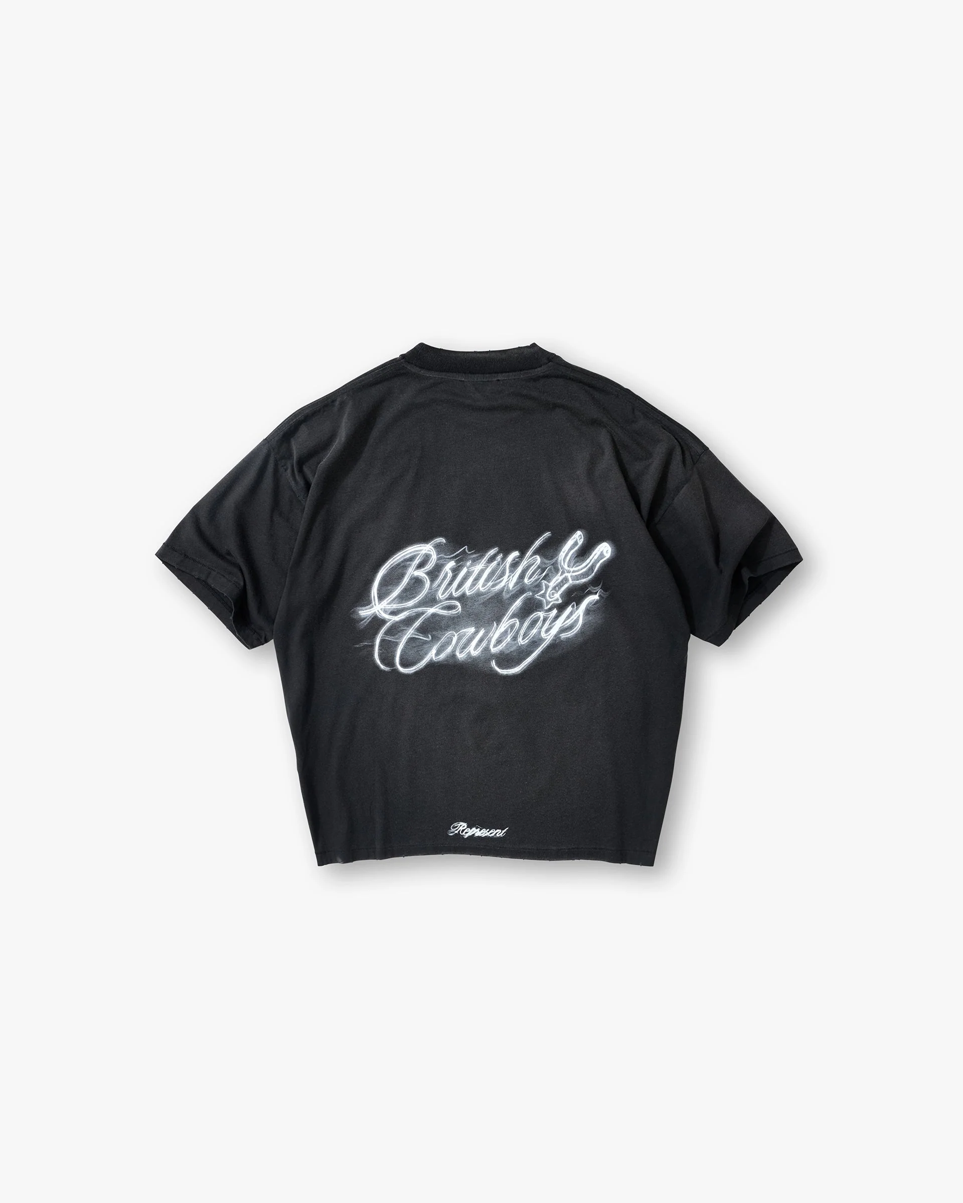 British Cowboys T-Shirt - Stained Black - Image 2