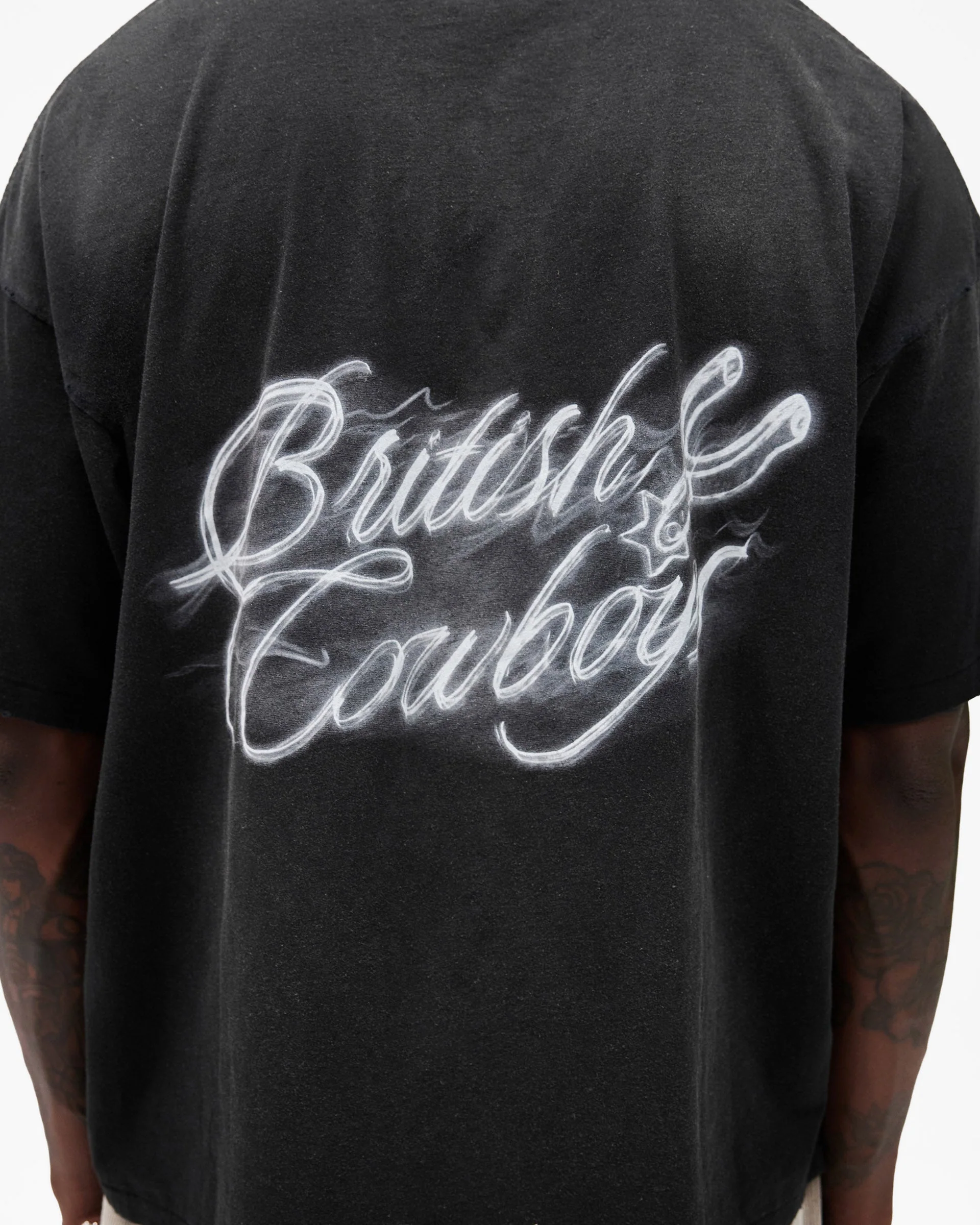 British Cowboys T-Shirt - Stained Black - Image 7