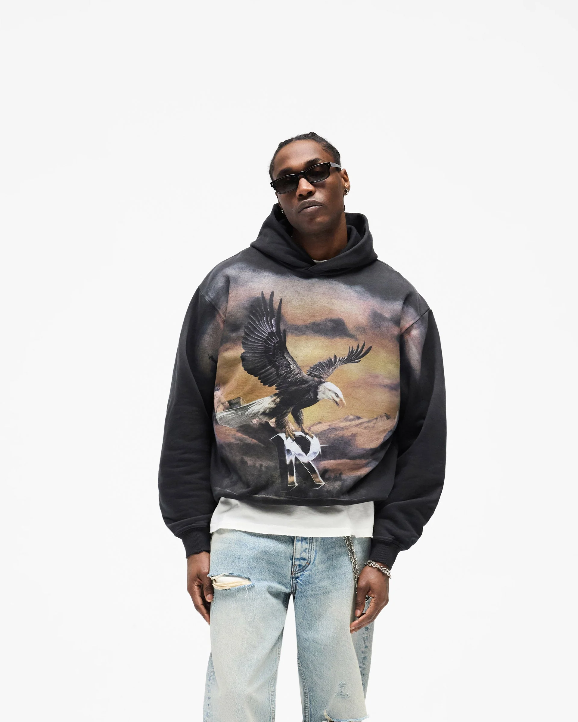 Chrome Flight Hoodie - Stained Black - Image 3