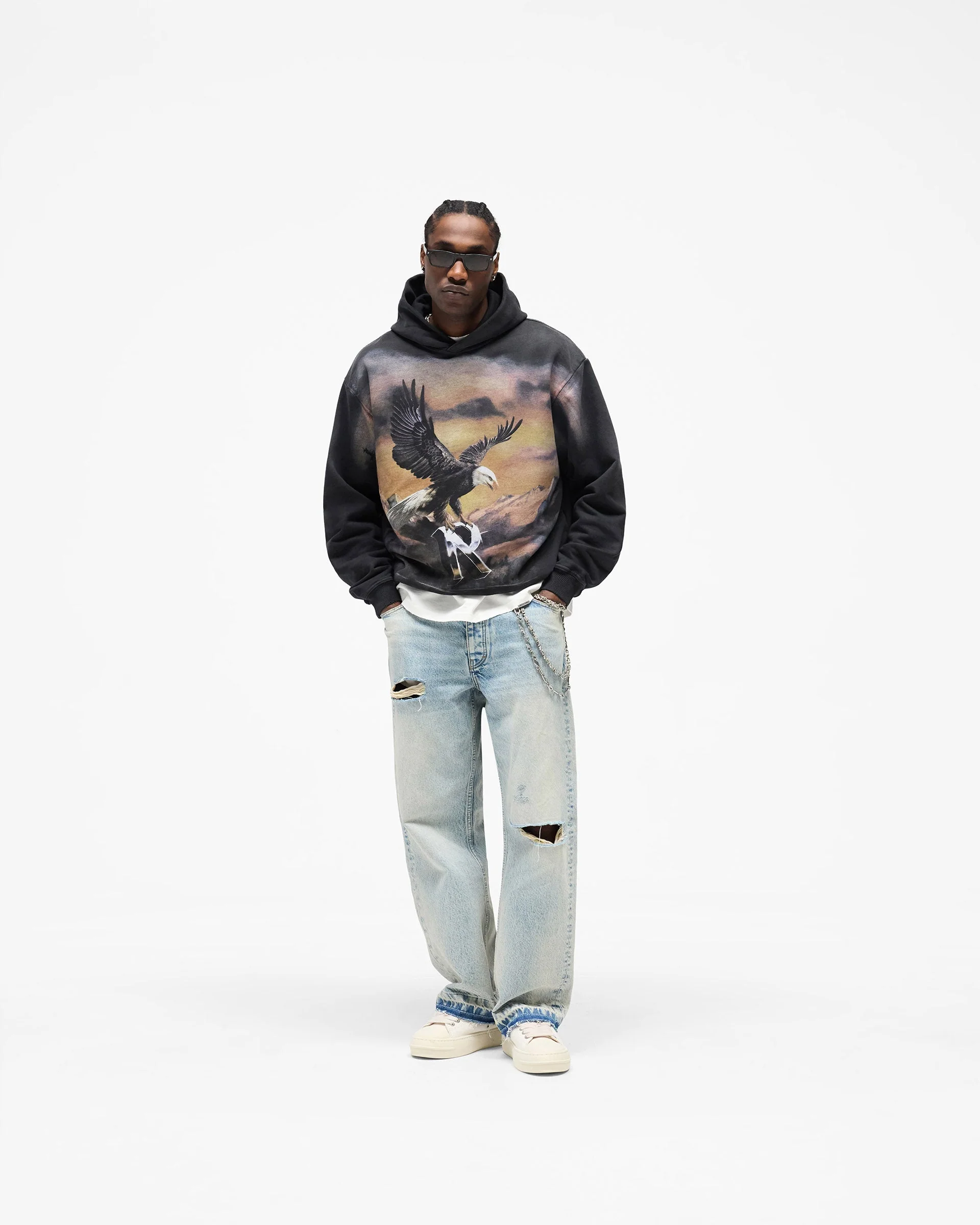 Chrome Flight Hoodie - Stained Black - Image 6