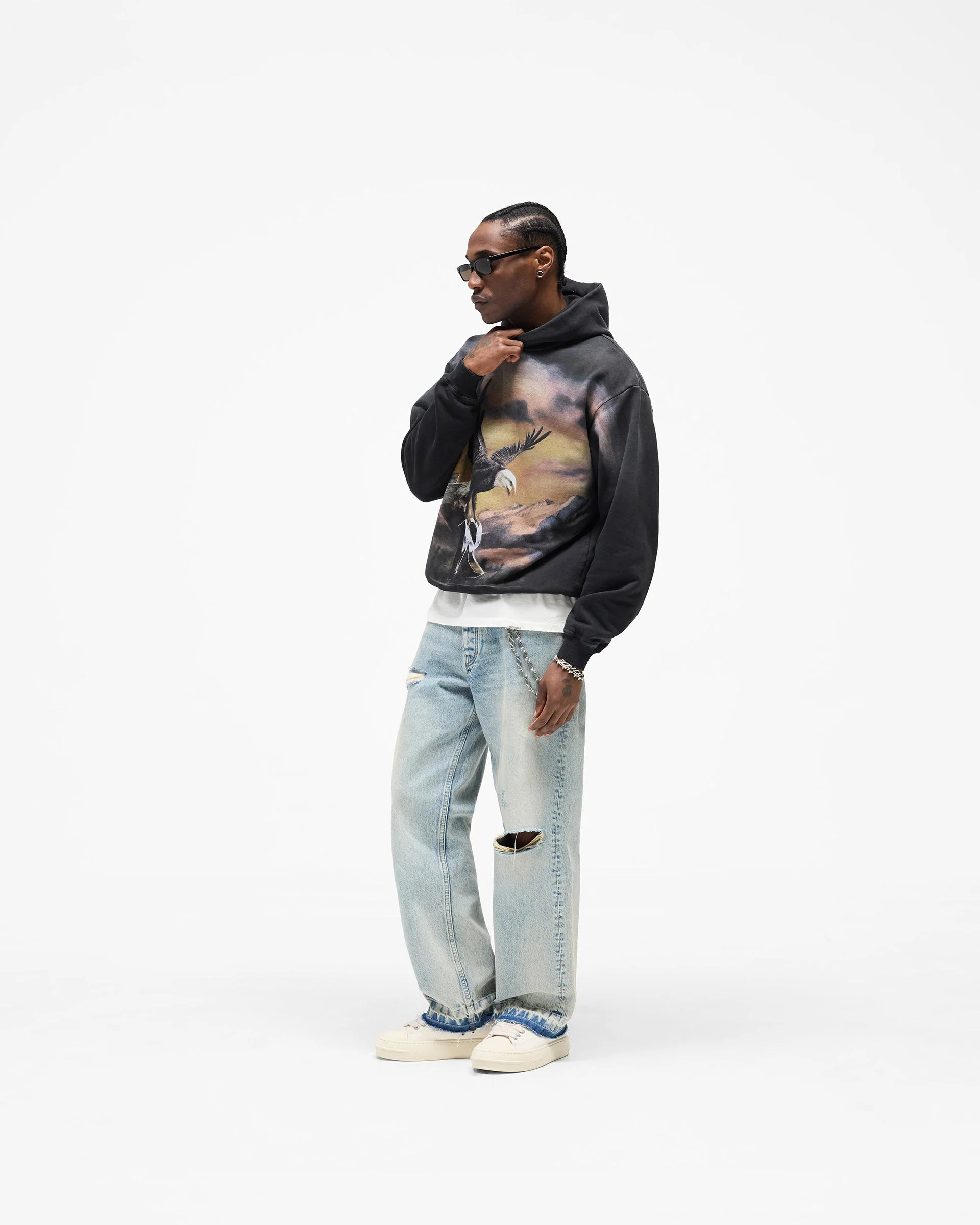 Chrome Flight Hoodie - Stained Black - Image 7