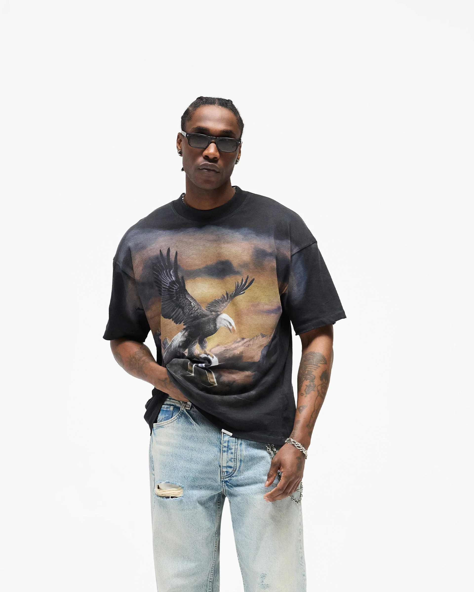 Chrome Flight T-Shirt - Stained Black - Image 3