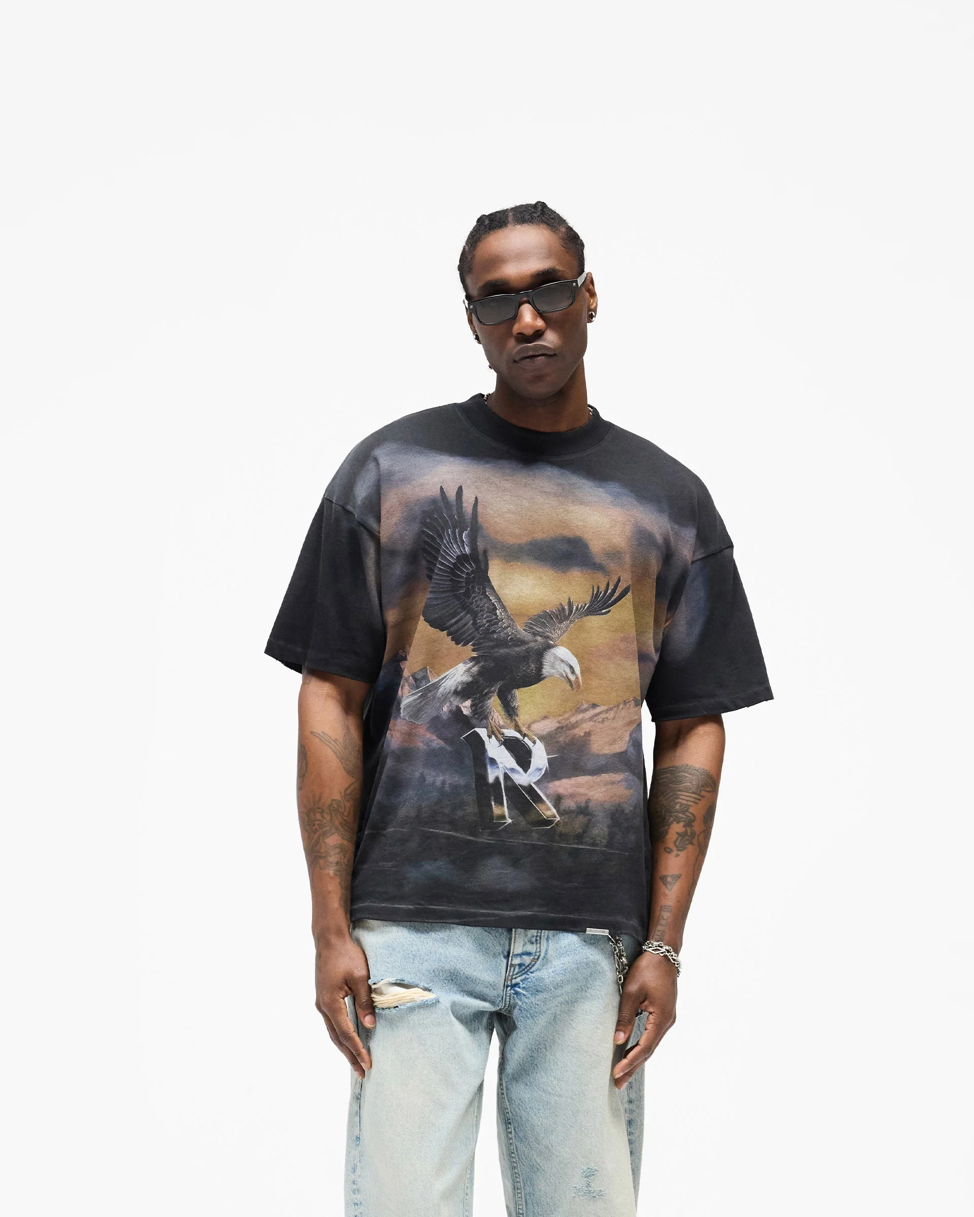 Chrome Flight T-Shirt - Stained Black - Image 5
