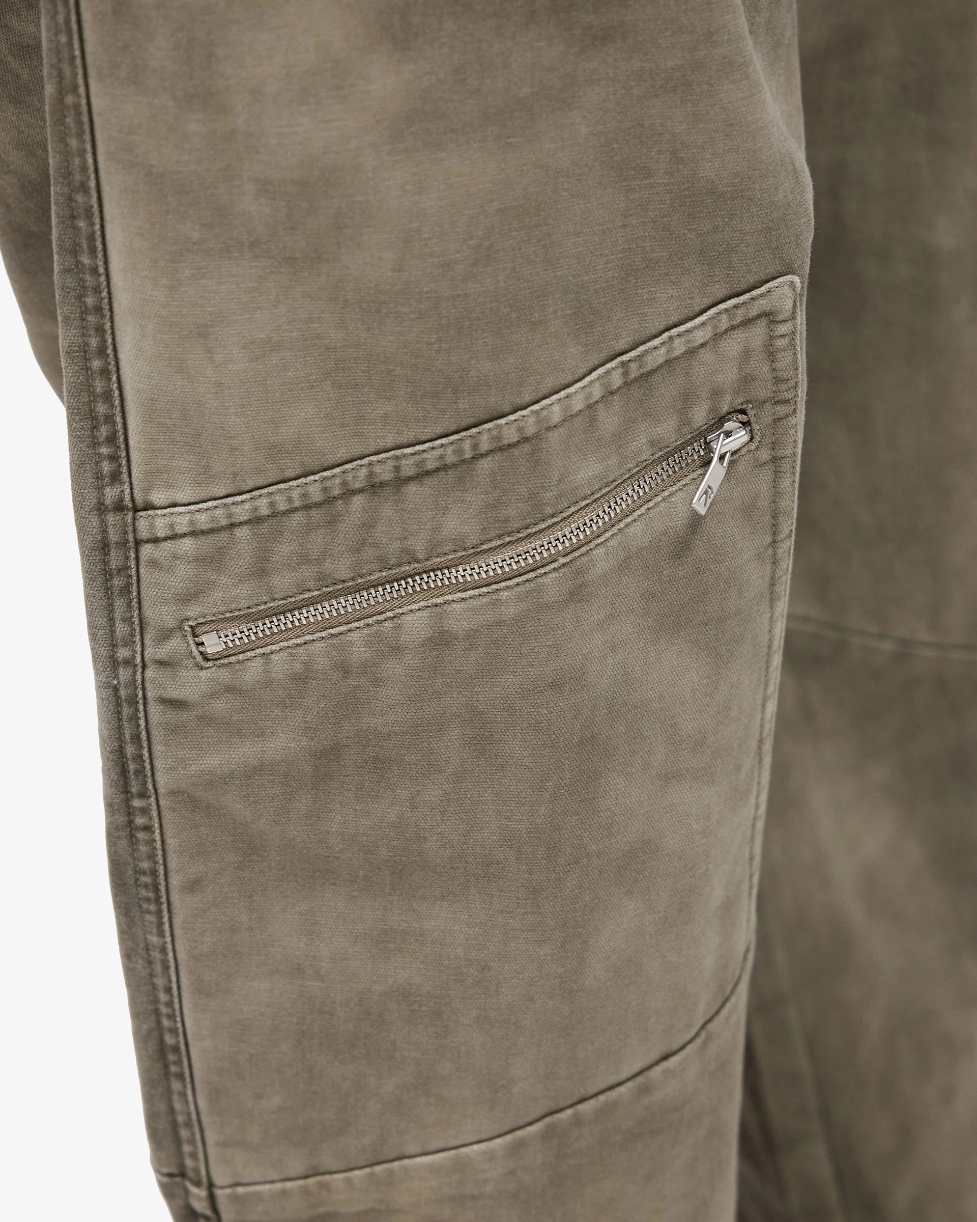 Cotton Workwear Pant - Dark Olive - Image 5