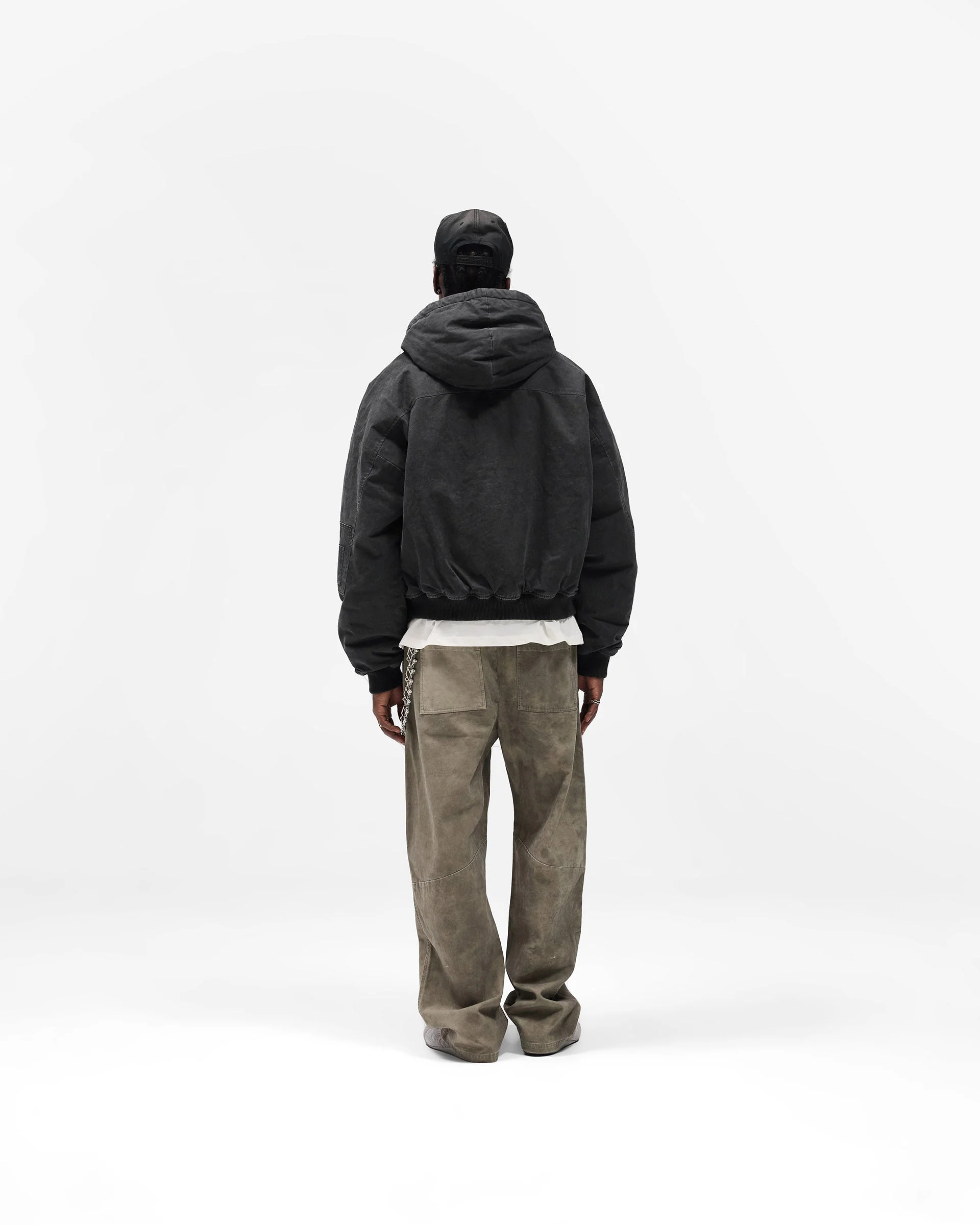 Cotton Workwear Pant - Dark Olive - Image 9