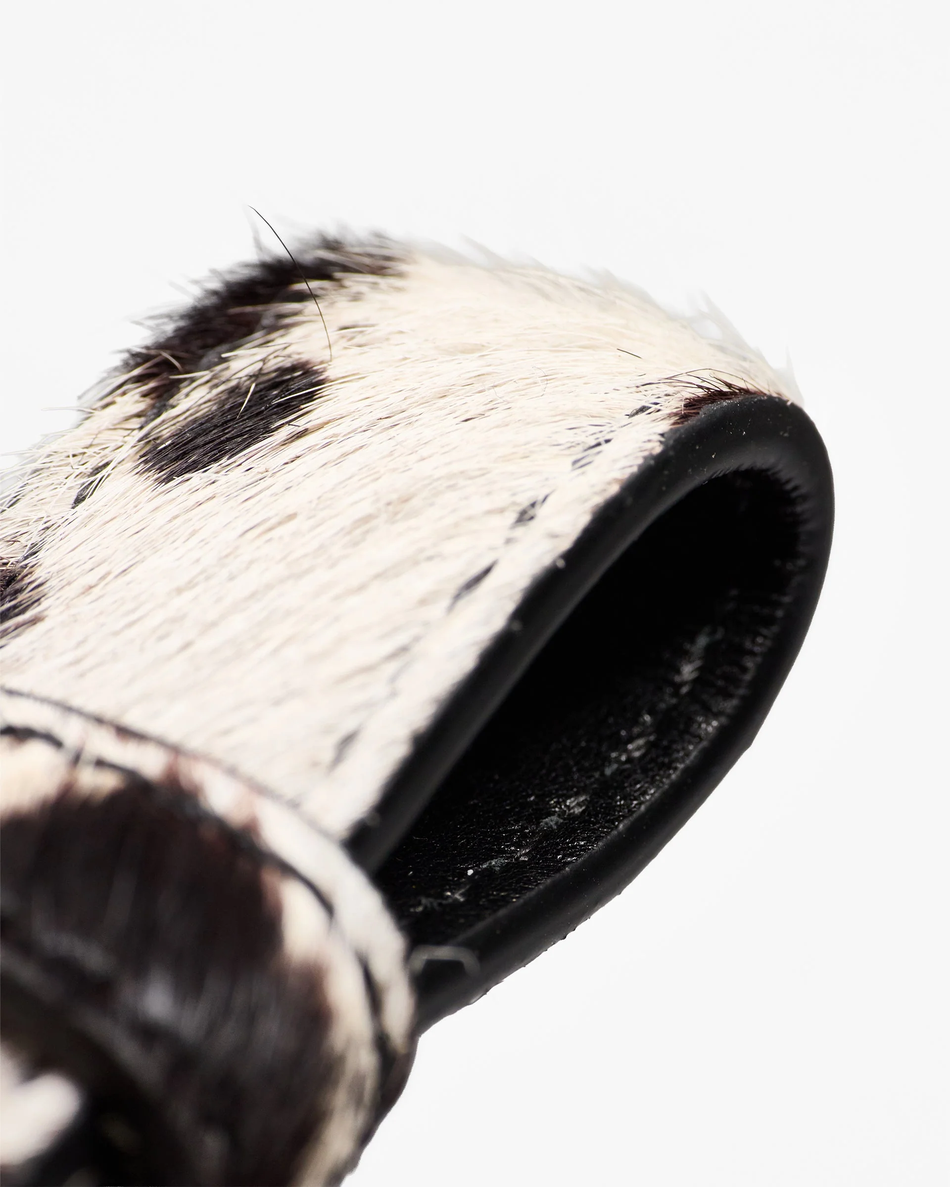 Cowhide Belt Loop - Flat White Jet Black - Image 2