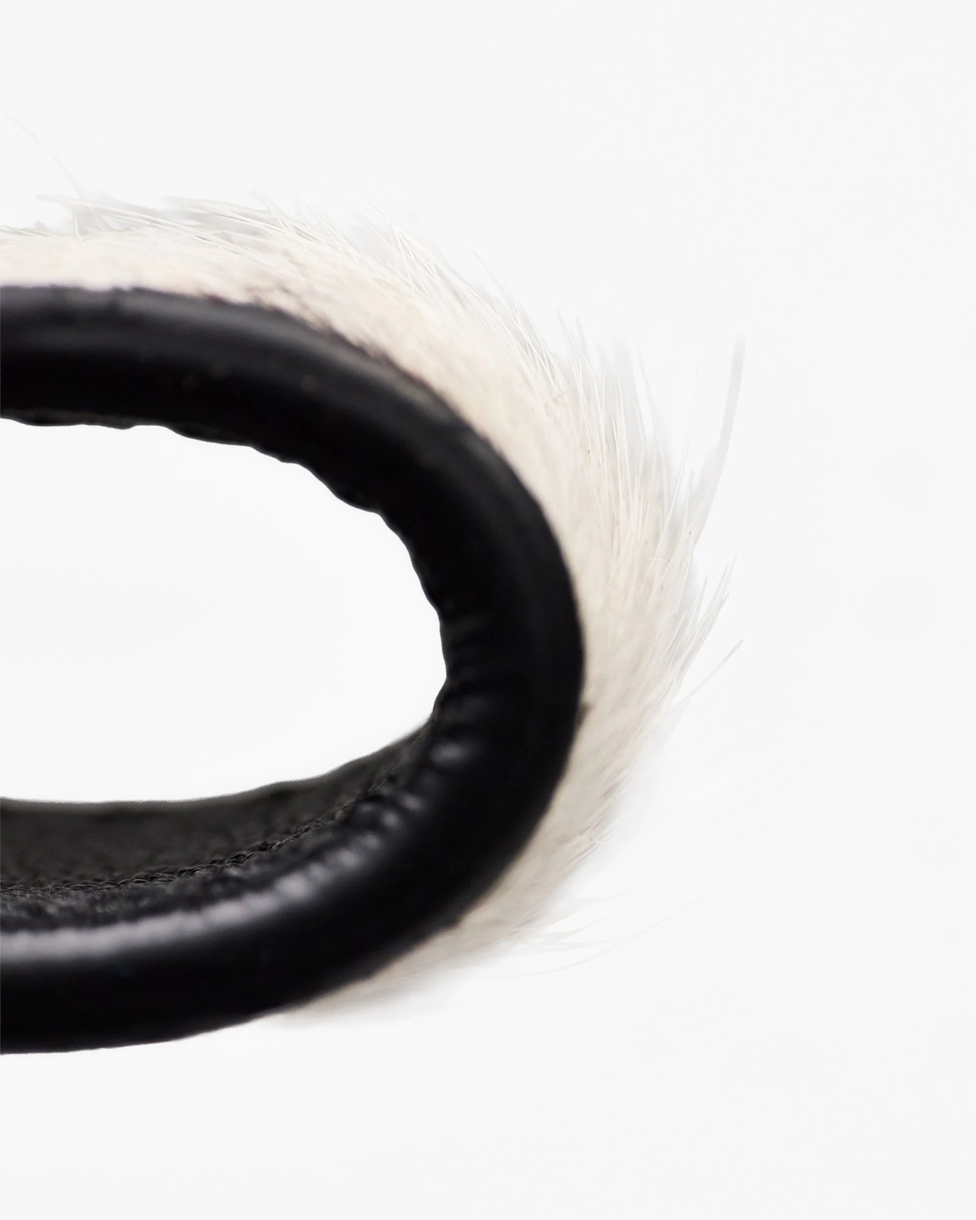 Cowhide Belt Loop - Flat White Jet Black - Image 3