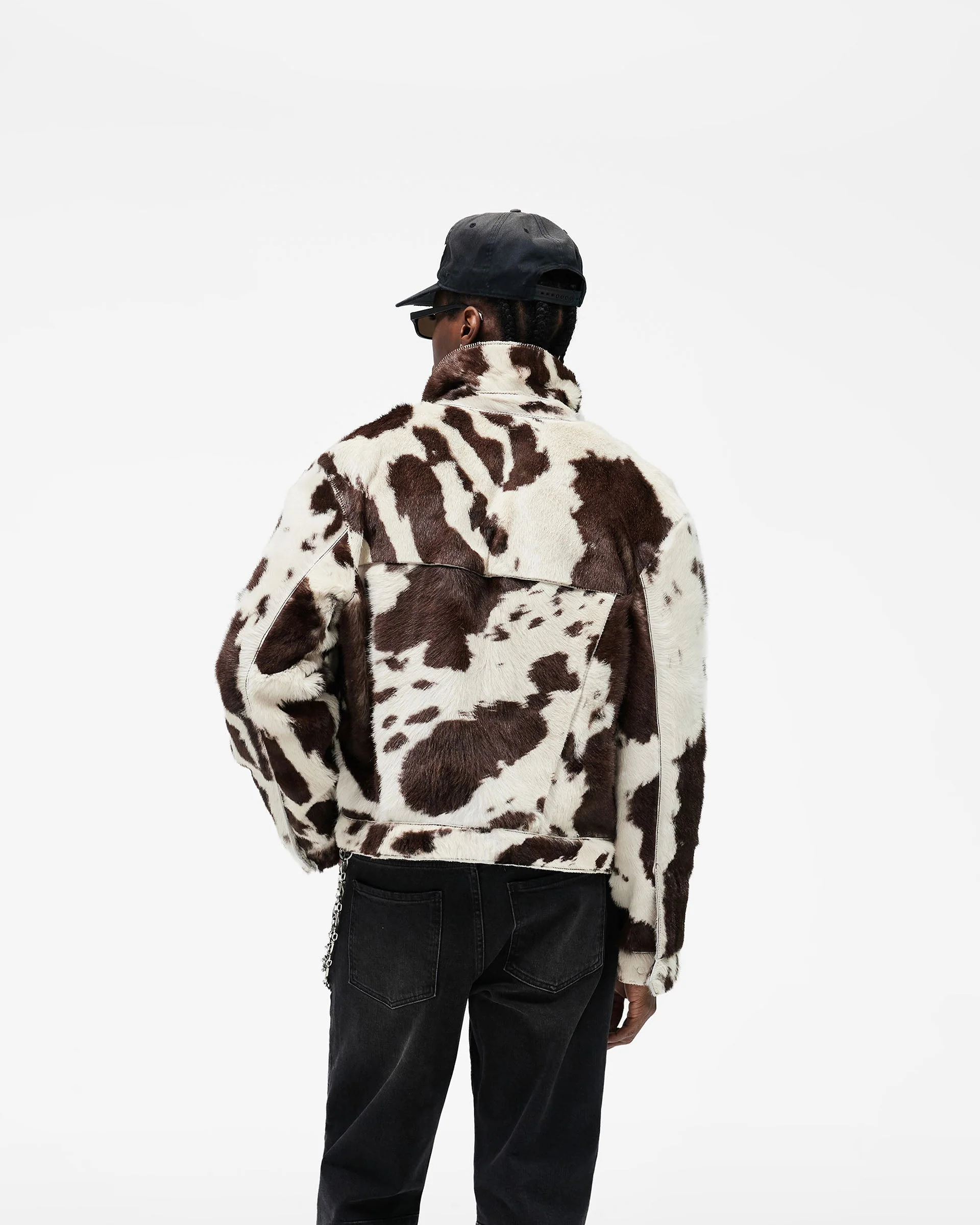 Cowhide Trucker Jacket - Multi - Image 5